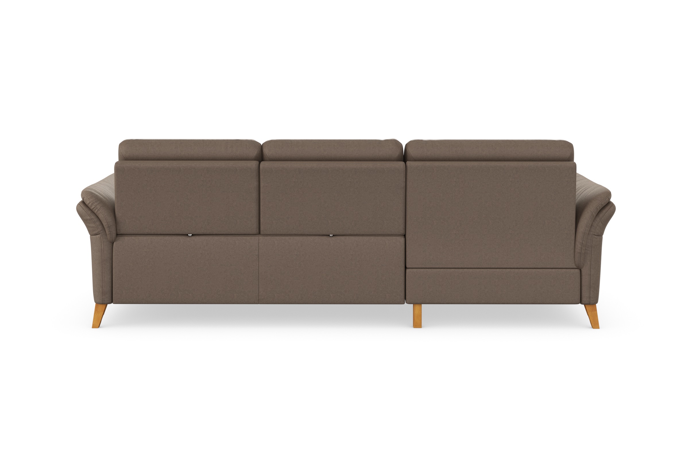 Ecksofa SIT & MORE "Göteborg", braun (nuss), B:268cm H:90cm T:176cm, Sofas, Ecksofa, Sitztiefenverstellung und Federkern, wahlweise mit Bettfunktion 6