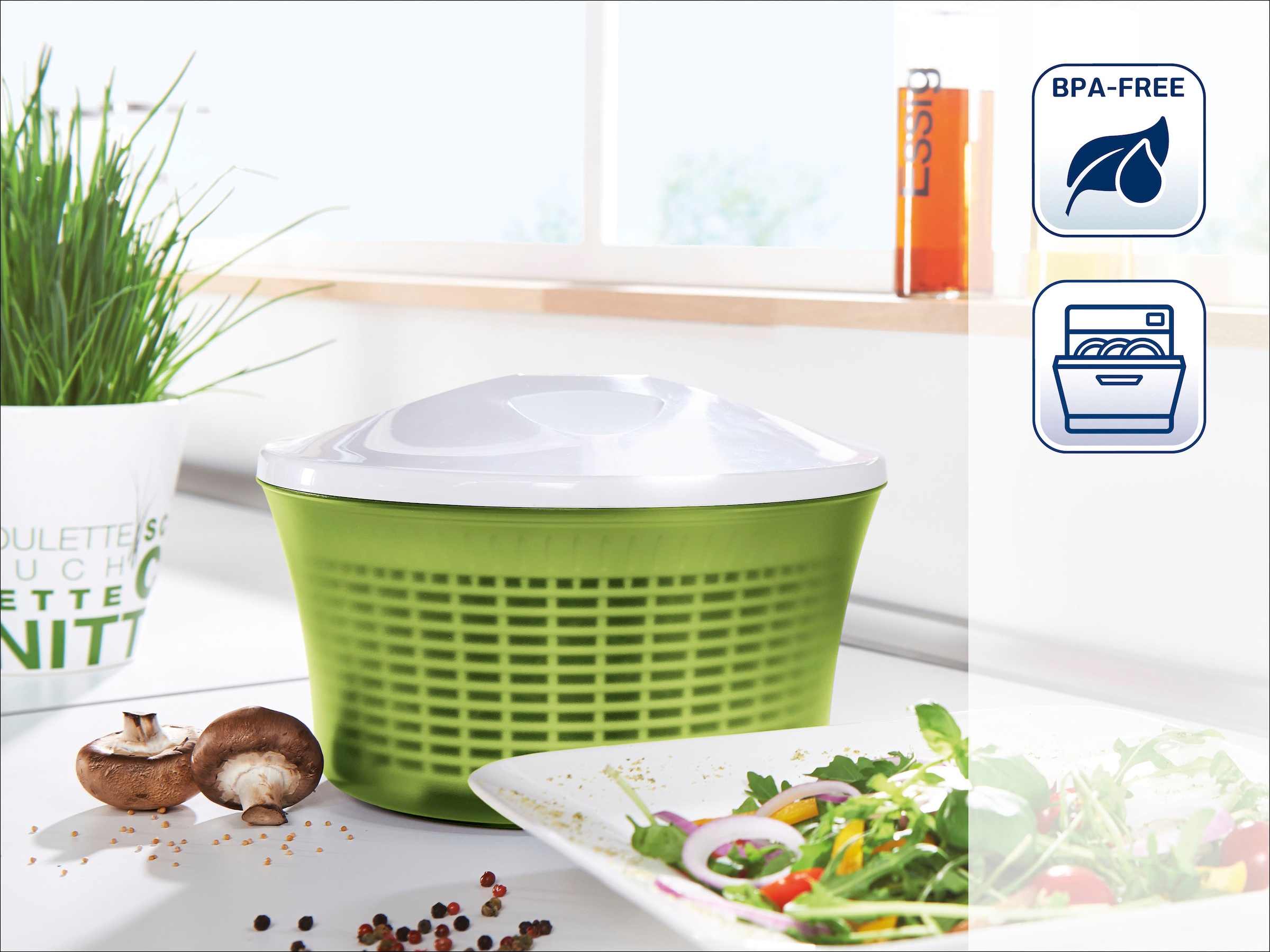 Kunststoff, Leifheit Inhalt Salatschleuder bestellen 5 | Line«, »Comfort BAUR Liter
