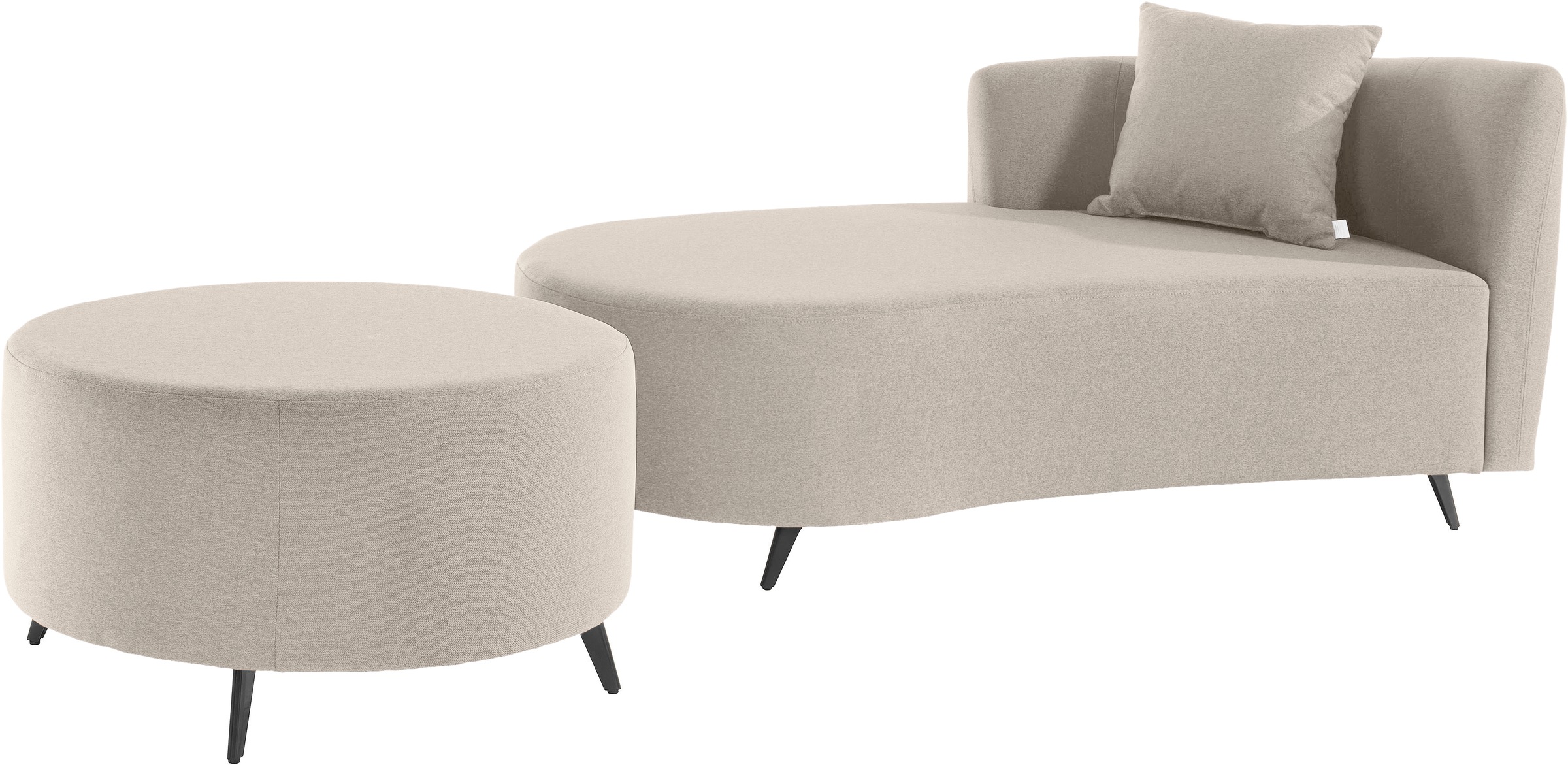 Home affaire Recamiere "Hulby" wahlweise mit und ohne Hocker und Armlehne l günstig online kaufen