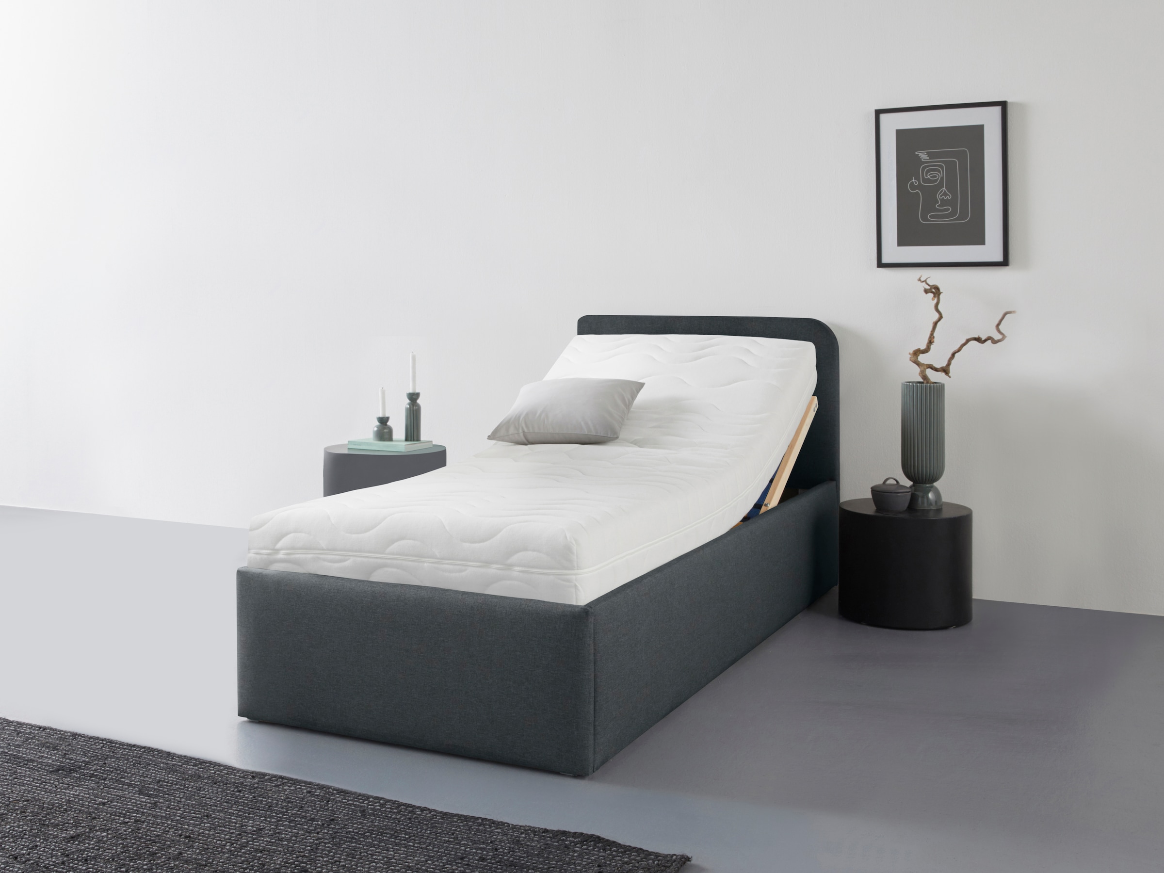 Westfalia Schlafkomfort Polsterbett »Rostock« auch mit Stauraum und Kopfteilverstellung erhältlich