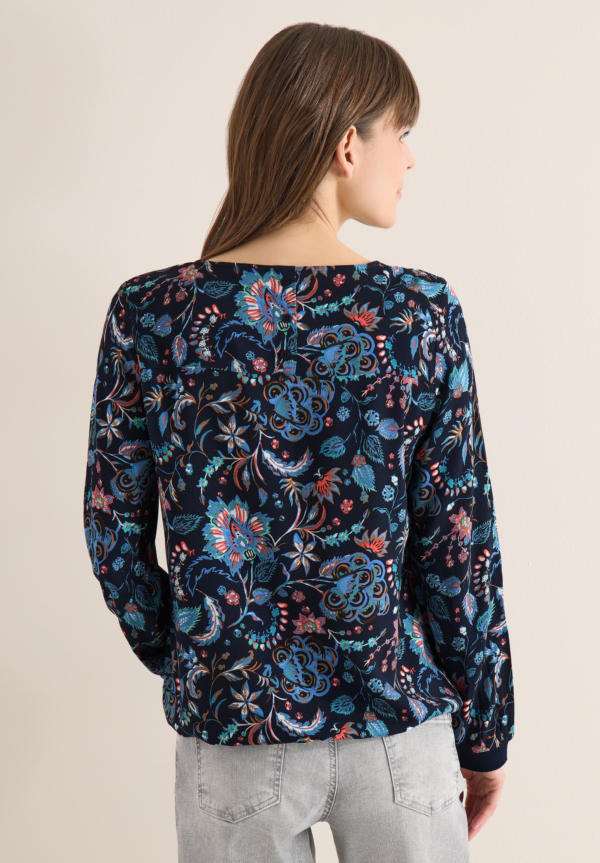 Cecil Langarmbluse aus softer Viskose günstig online kaufen