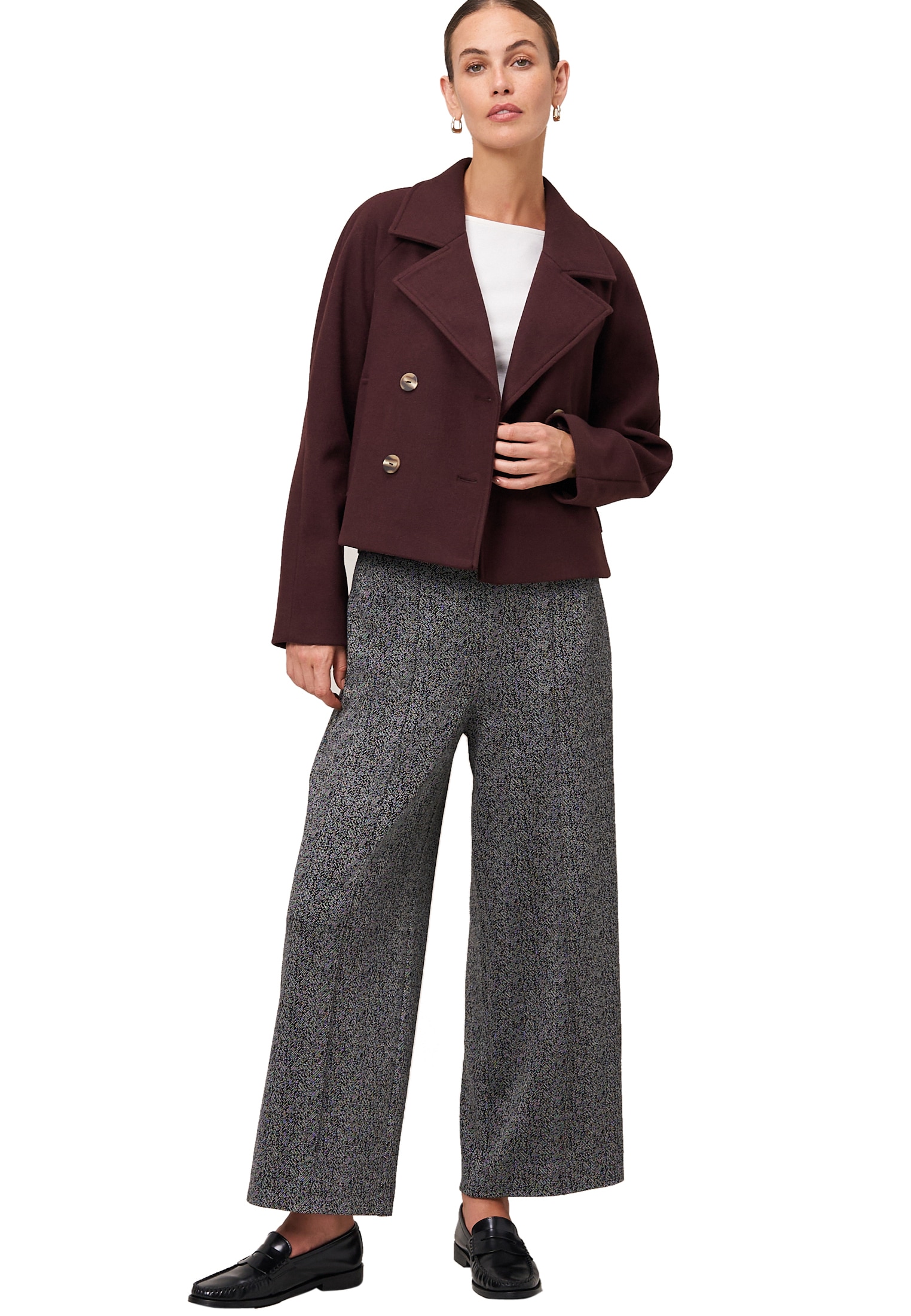 Zero Fieldjacket »zero Damen Jacke in Wolloptik«
