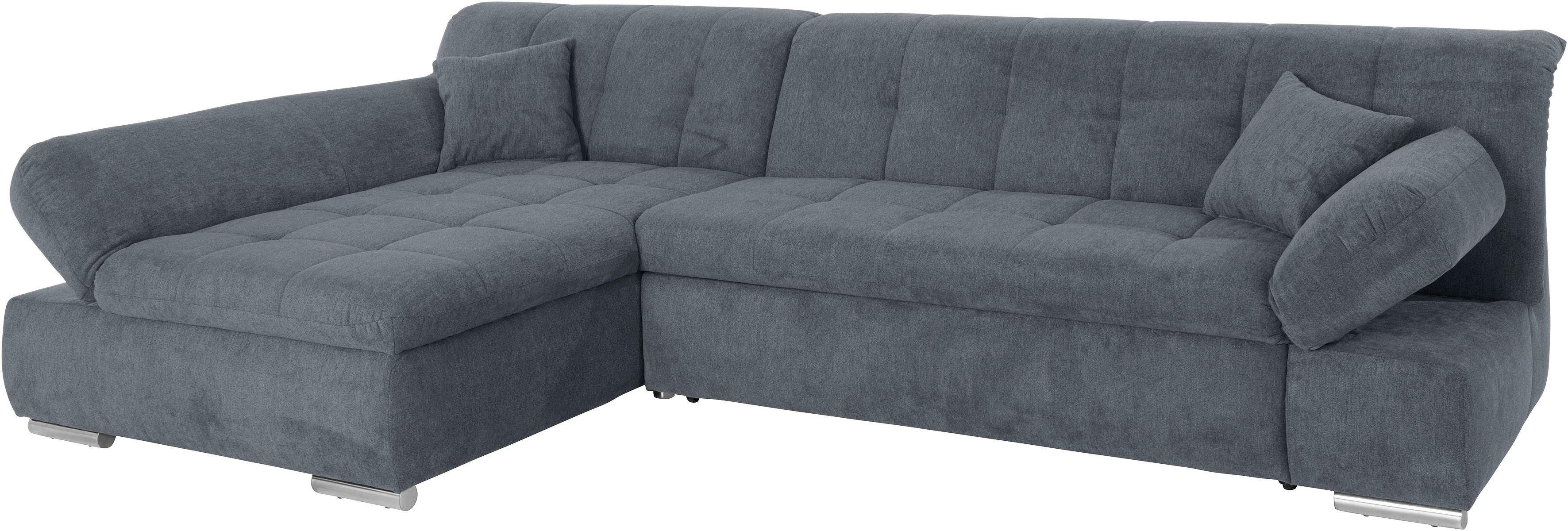 DOMO collection "MONA 297x173 cm, modern und komfortabel" whlw. mit Bettfunktion, L-Form