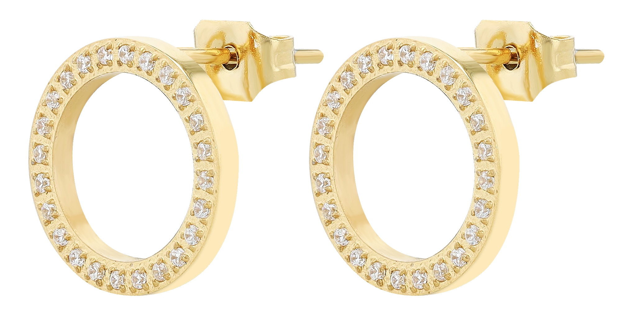 Adelia´s Paar Ohrhänger "Damen Ohrringe – Ohrstecker aus Edelstahl mit Stra günstig online kaufen