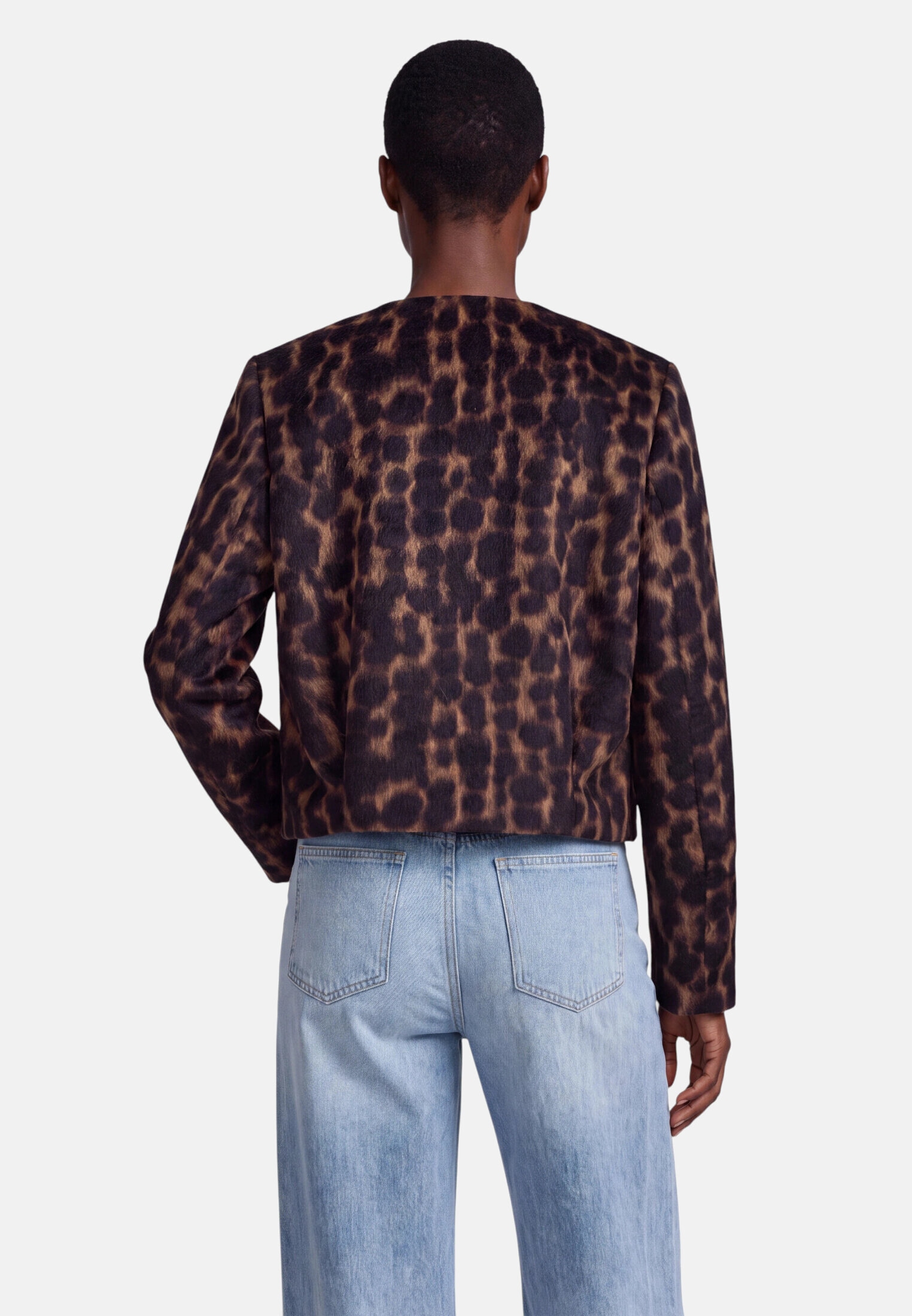 Zero Jackenblazer »Damen mit Jacquard« Knopfleiste