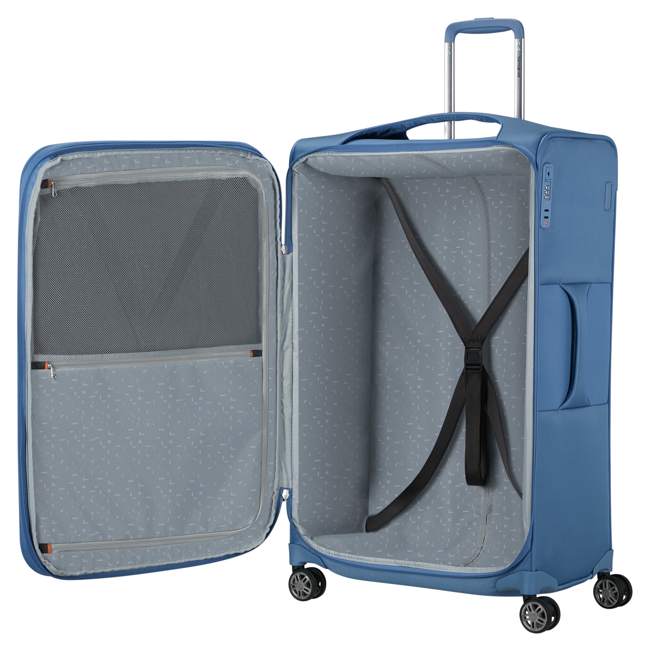 Thumbnail - Samsonite Weichgepäck-Trolley "RE-LITE, verschiedene Größen und Farben" Set, mit 2 Packwürfeln, 2 Stk. tlg. 115 l 4 Roll...