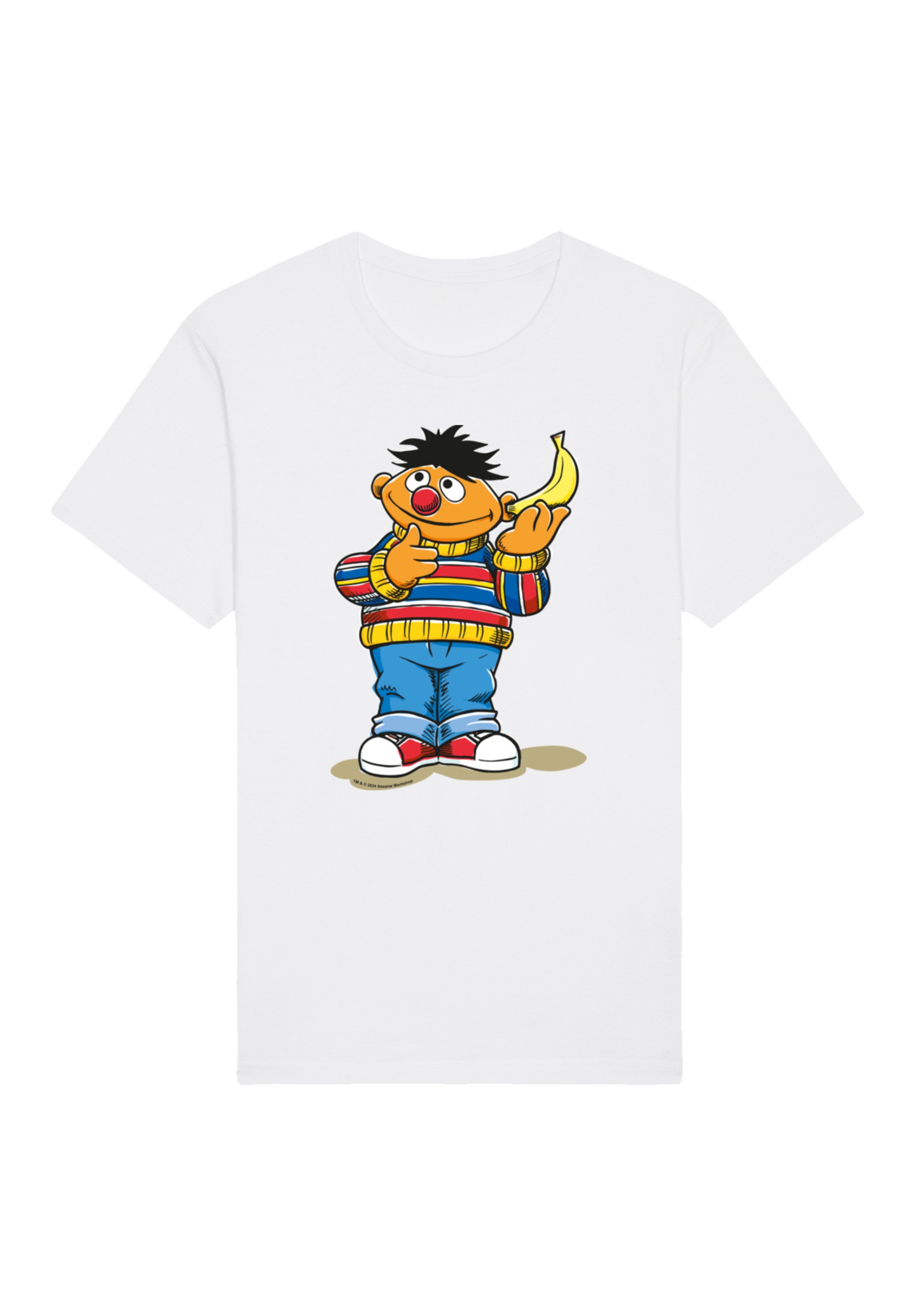 F4NT4STIC T-Shirt »Sesamstraße Ernie Banana«, Premium Qualität