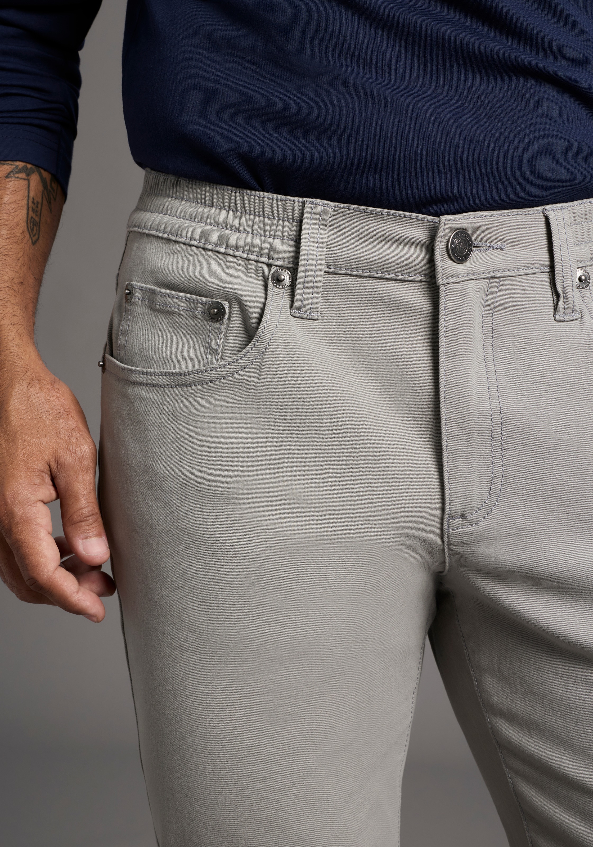 Thumbnail - Mans World 5-Pocket-Hose Stretchhose mit Dehnbund