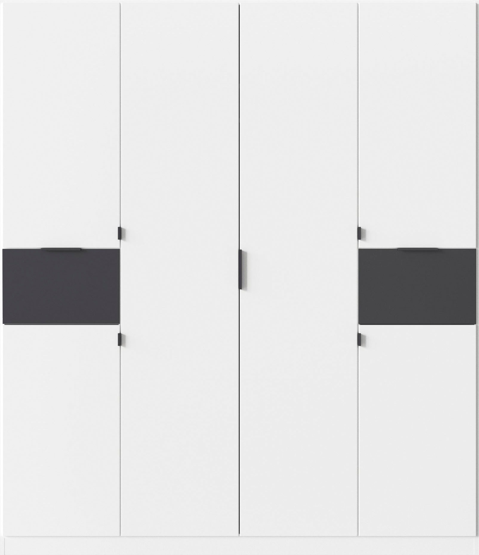 rauch Drehtürenschrank »Kleiderschrank Schrank Garderobe Wäscheschrank TICAO«, (Schubladen in der Höhe variabel positionierbar), mit 2 geräumigen Schubladen, viel Stauraum MADE IN GERMANY