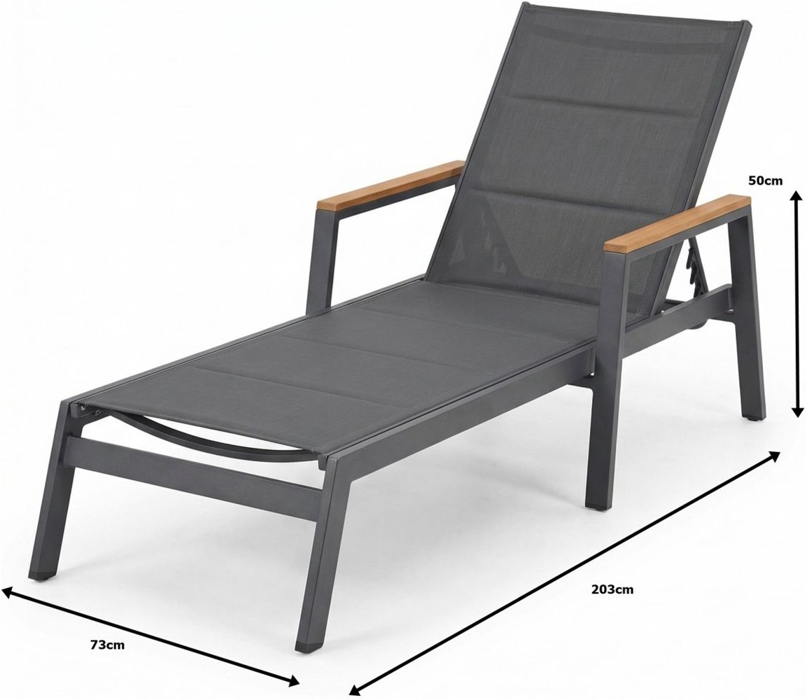 Ambiente Haus Gartenlounge-Sessel »Premium Alumiium Gartenliege« 1 Stk. tlg.