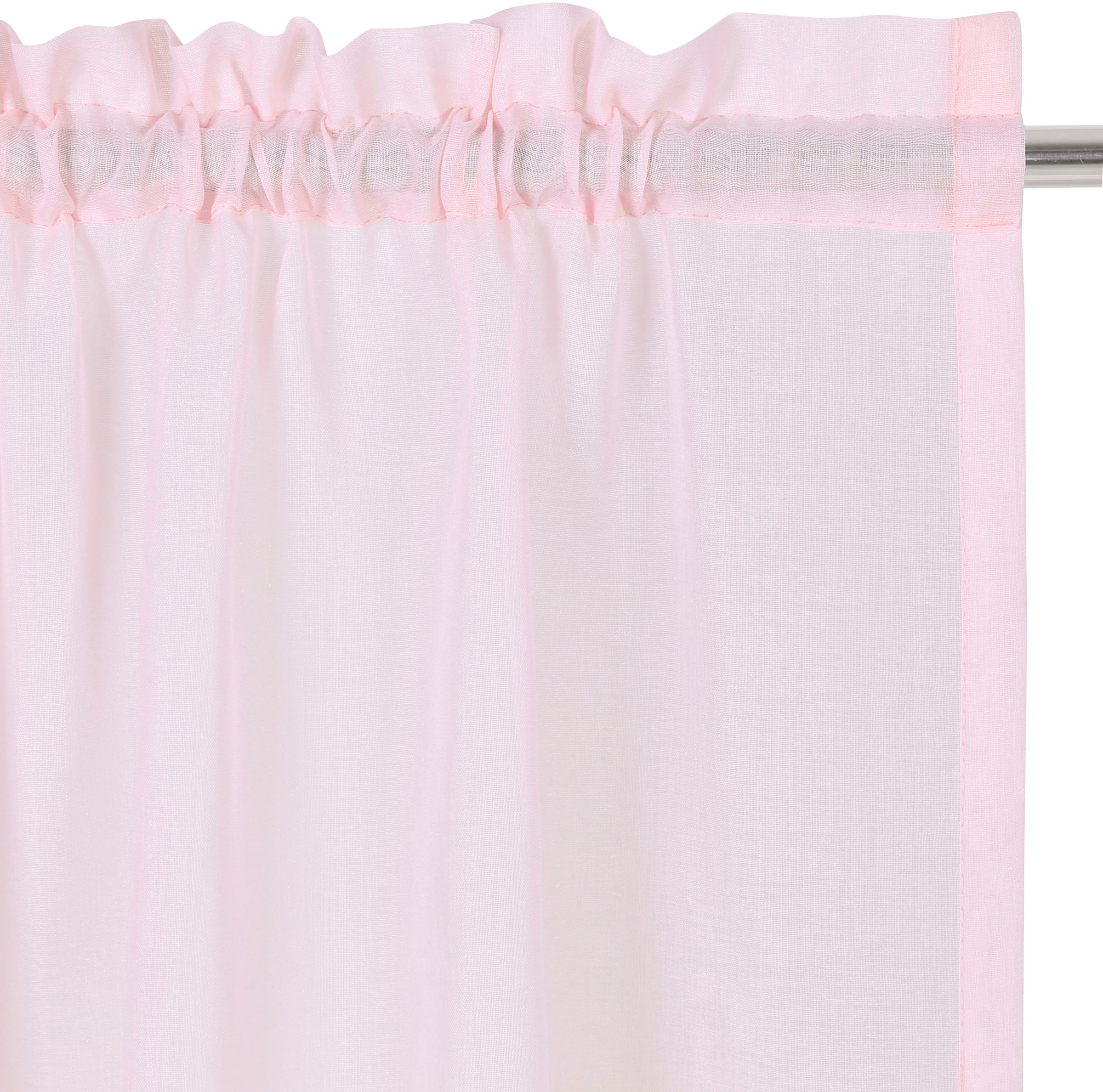 my home Gardine »Dolly«, (1 St.), transparent, Stangendurchzug, gewebt,  gemustert, verschiedene Größen auf Rechnung | BAUR | Fertiggardinen