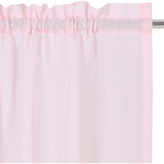 my home Gardine »Dolly«, (1 St.), transparent, Stangendurchzug, gewebt,  gemustert, verschiedene Größen auf Rechnung | BAUR