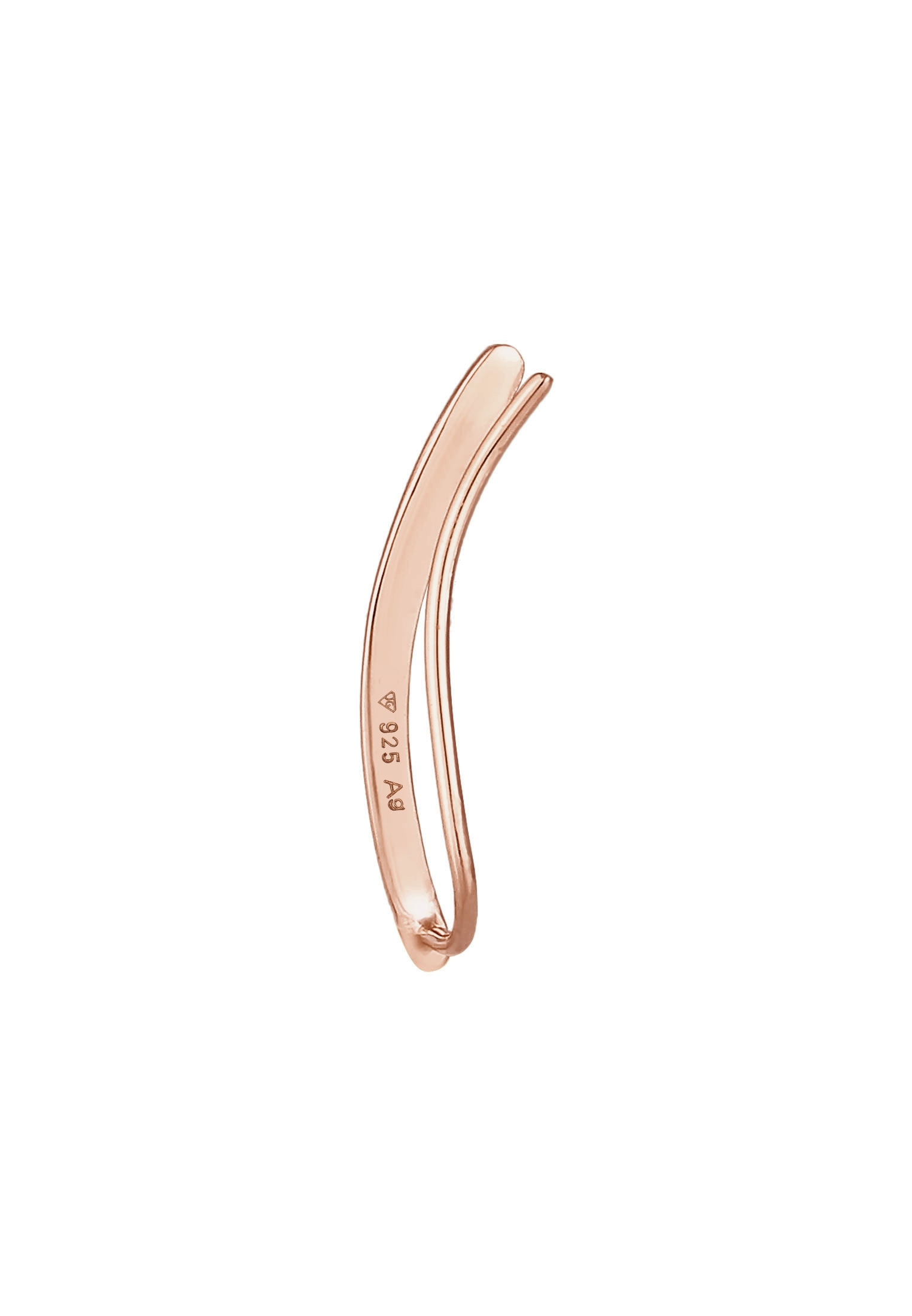 Elli Ohrklemme »Ohrringe Single Earclimber Ohrklemme Gewölbt 925 Silber«
