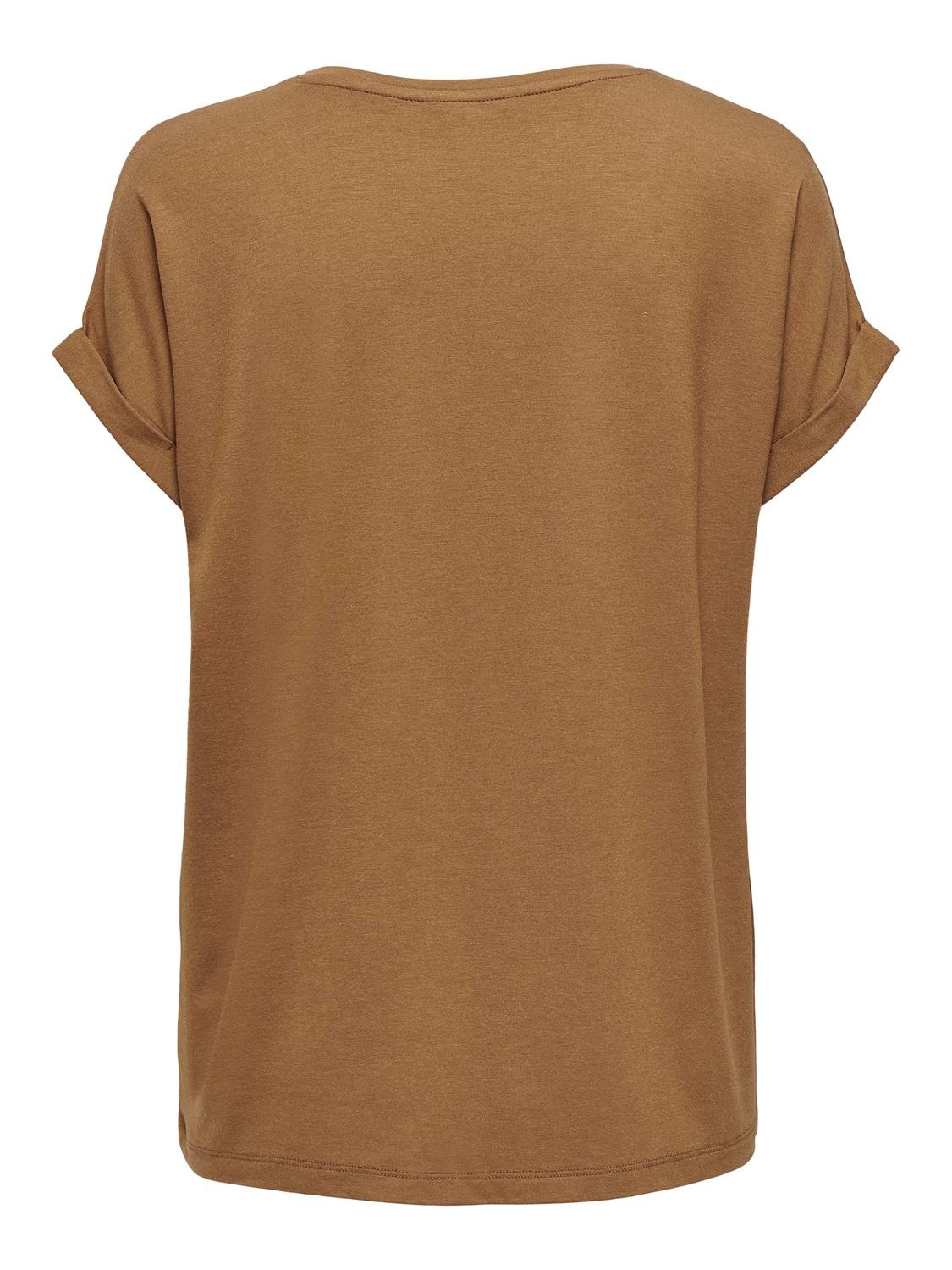 ONLY T-Shirt »ONLMOSTER – Kurzarmshirt mit Aufschlag und klassischem Look« Viskosemischung, regular fit