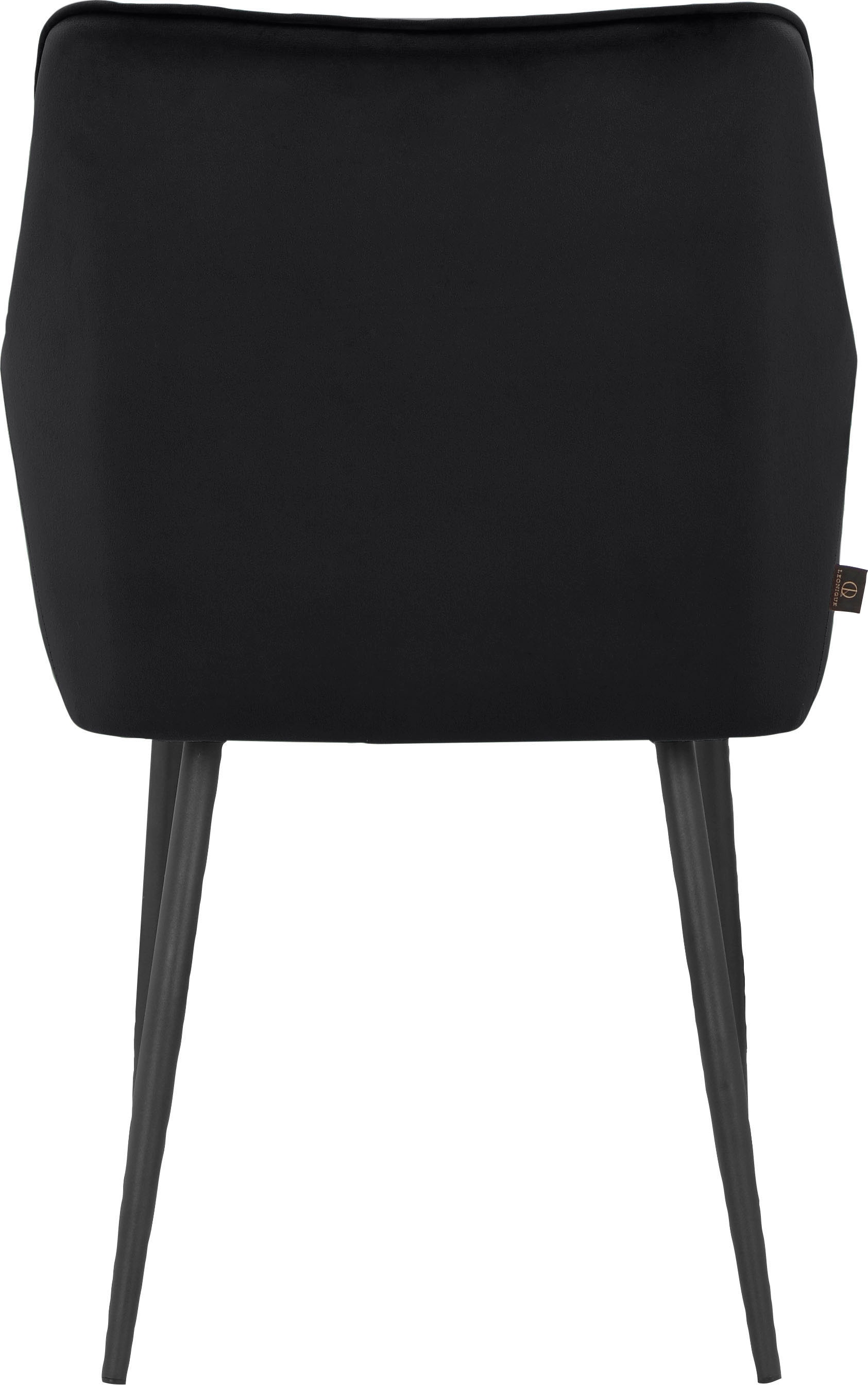 Leonique Armlehnstuhl »Montmerle«, 2 St., Veloursstoff, Sitz und Rücken gepolstert, in Velourstoff mit Steppung, Sitzhöhe 50cm
