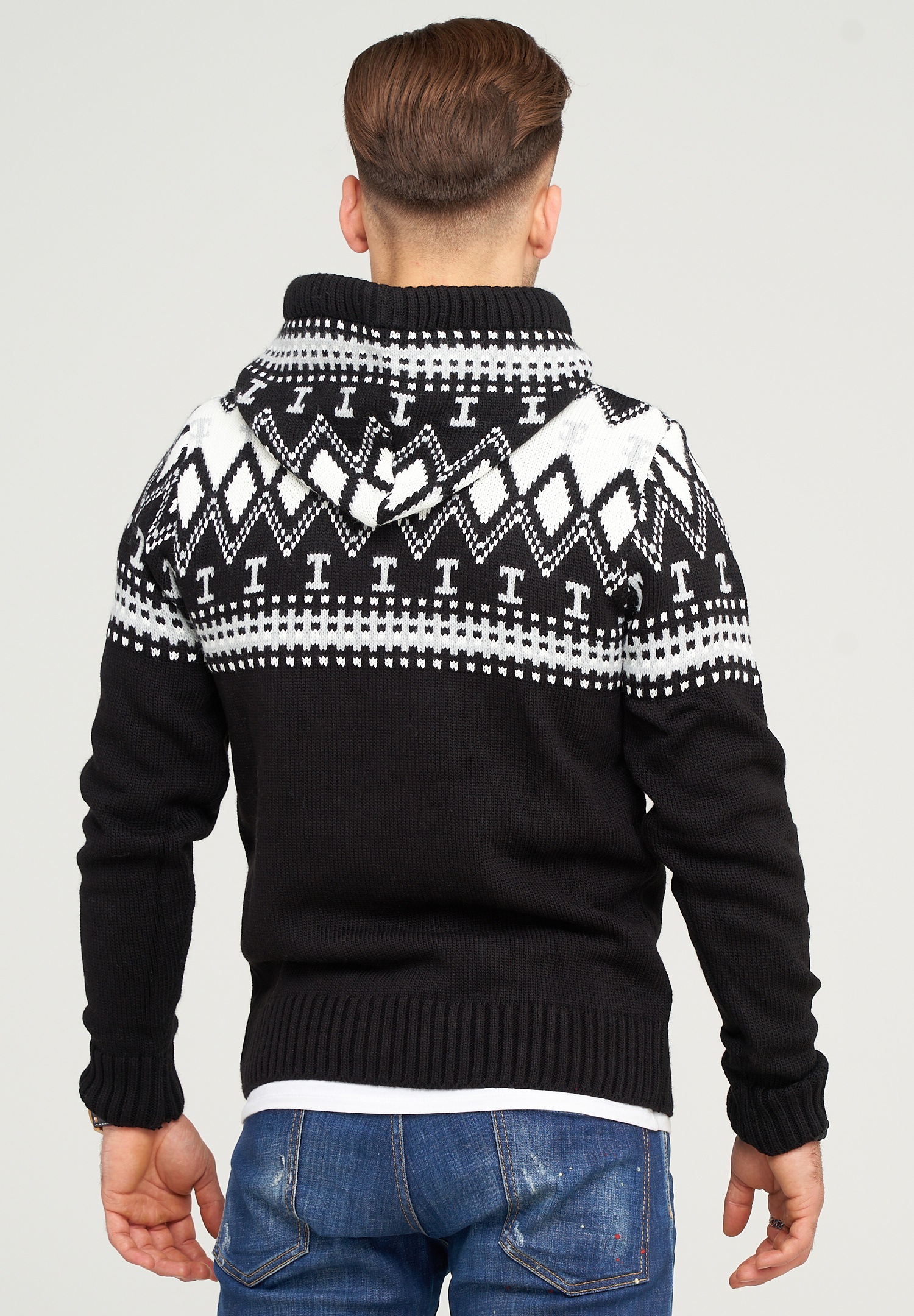 behype Strickpullover »BHCHRIS«, im Norweger-Stil