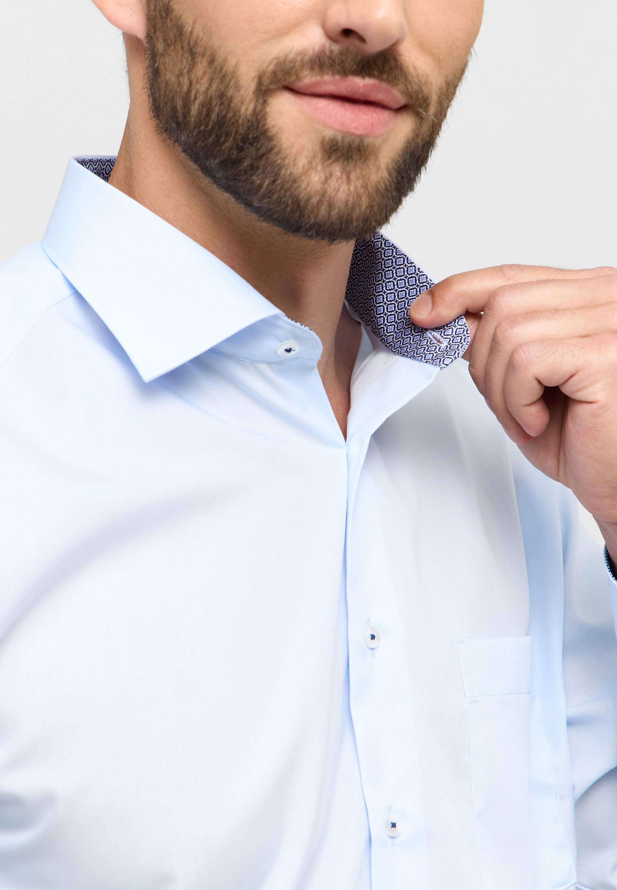Eterna Langarmhemd »MODERN FIT«, NON IRON (bügelfrei)