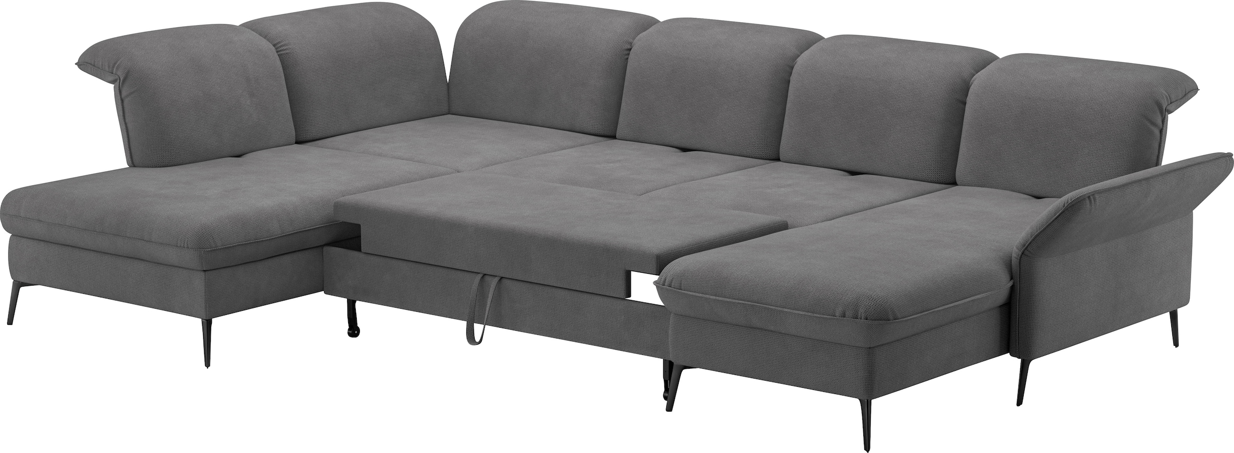 sit&more Wohnlandschaft »Emely«, mit Sitztiefenverstellung optional mit Bettfunktion und Bettkasten