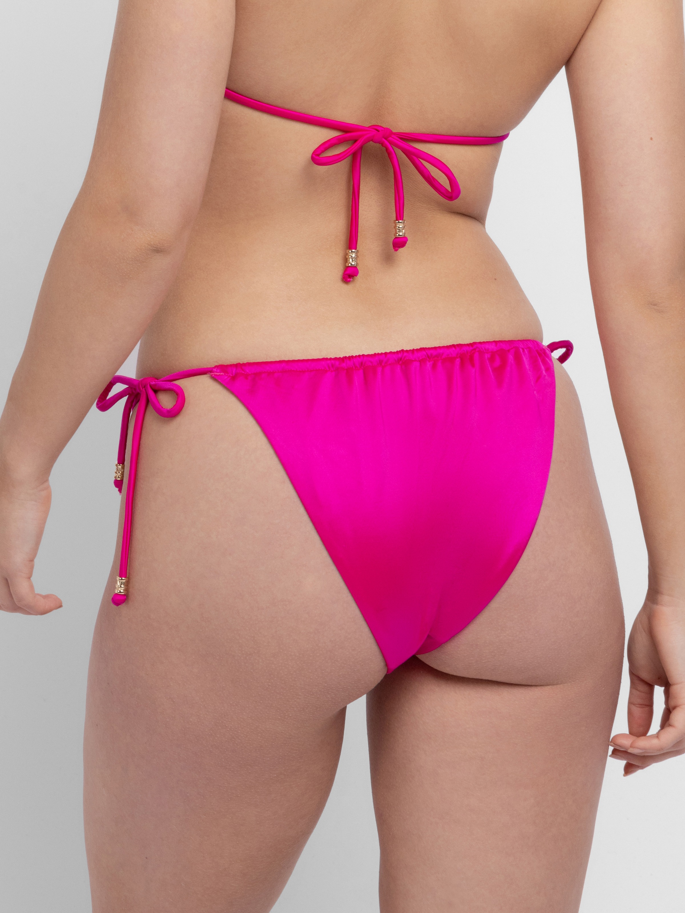 Bikini-Hose DORINA "Amnesia", Damen, Gr. XL, N-Gr, pink, schwarz, Microfaser, Obermaterial: 52% Polyamid, 33% Polyester, 15% Elasthan, Badehosen Bikini-Hose, mit Bindebändern an der Seite 3