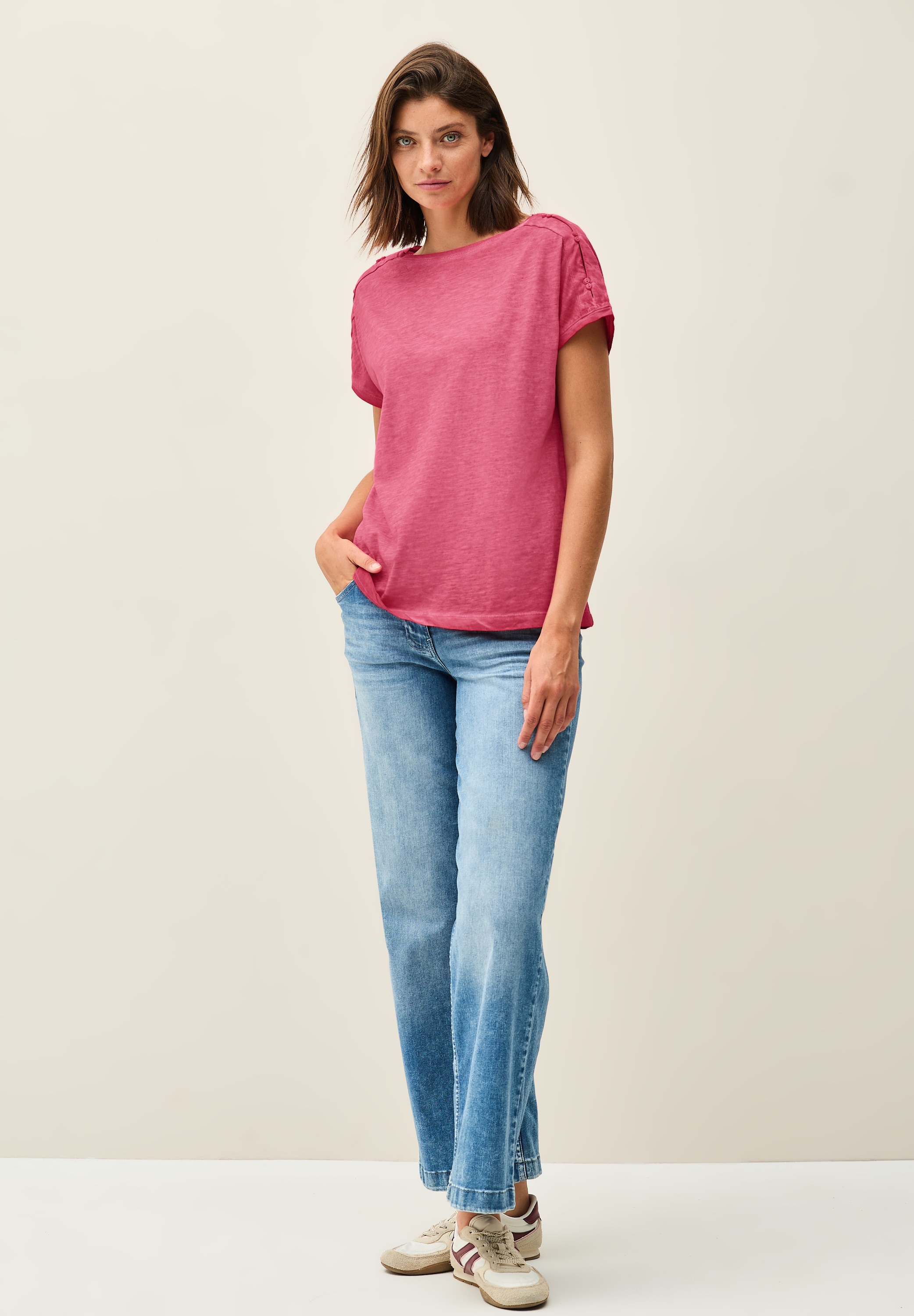 Cecil T-Shirt, aus reiner Baumwolle
