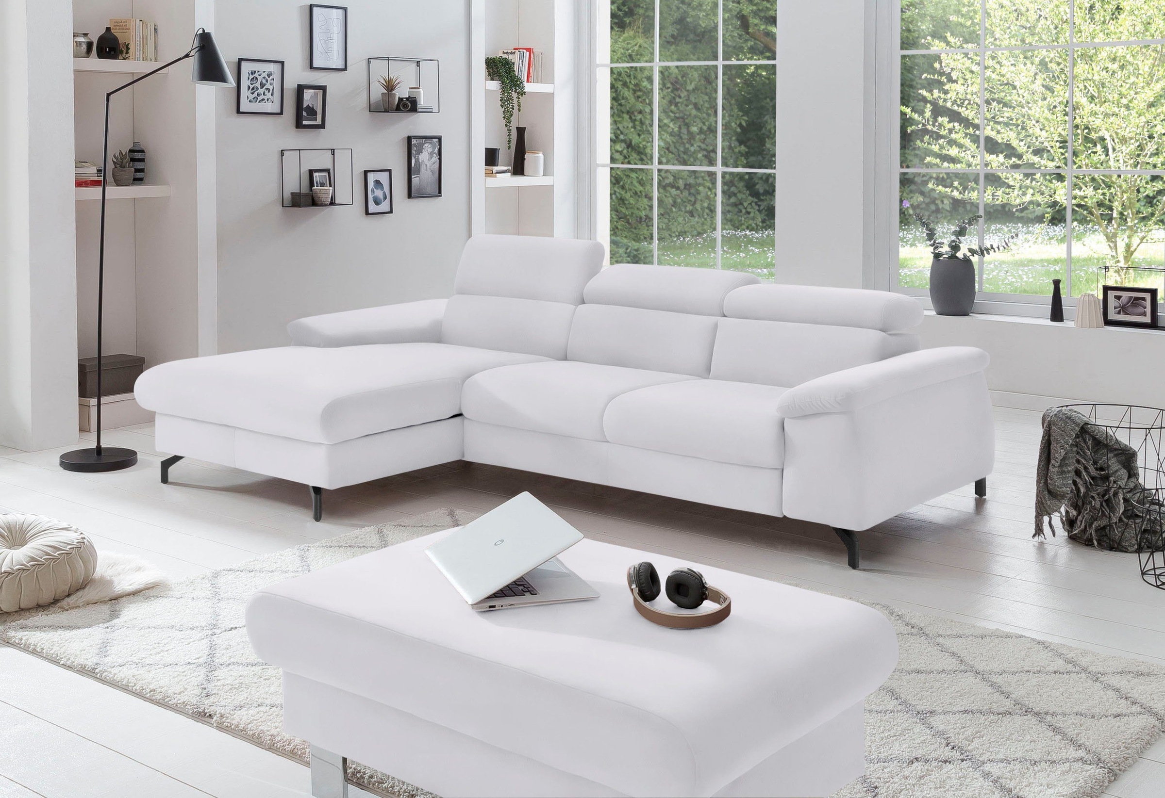 COTTA Polstergarnitur "Komaris L-Form", (Set), Set bestehend aus: Ecksofa m günstig online kaufen