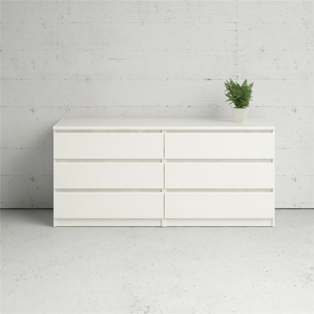 INOSIGN Kommode "Naia, Aufbewahrung, Schubladenschrank, Sideboard,", Sideboard mit 6 Schubladen, Breite 153 cm, Höhe 70 