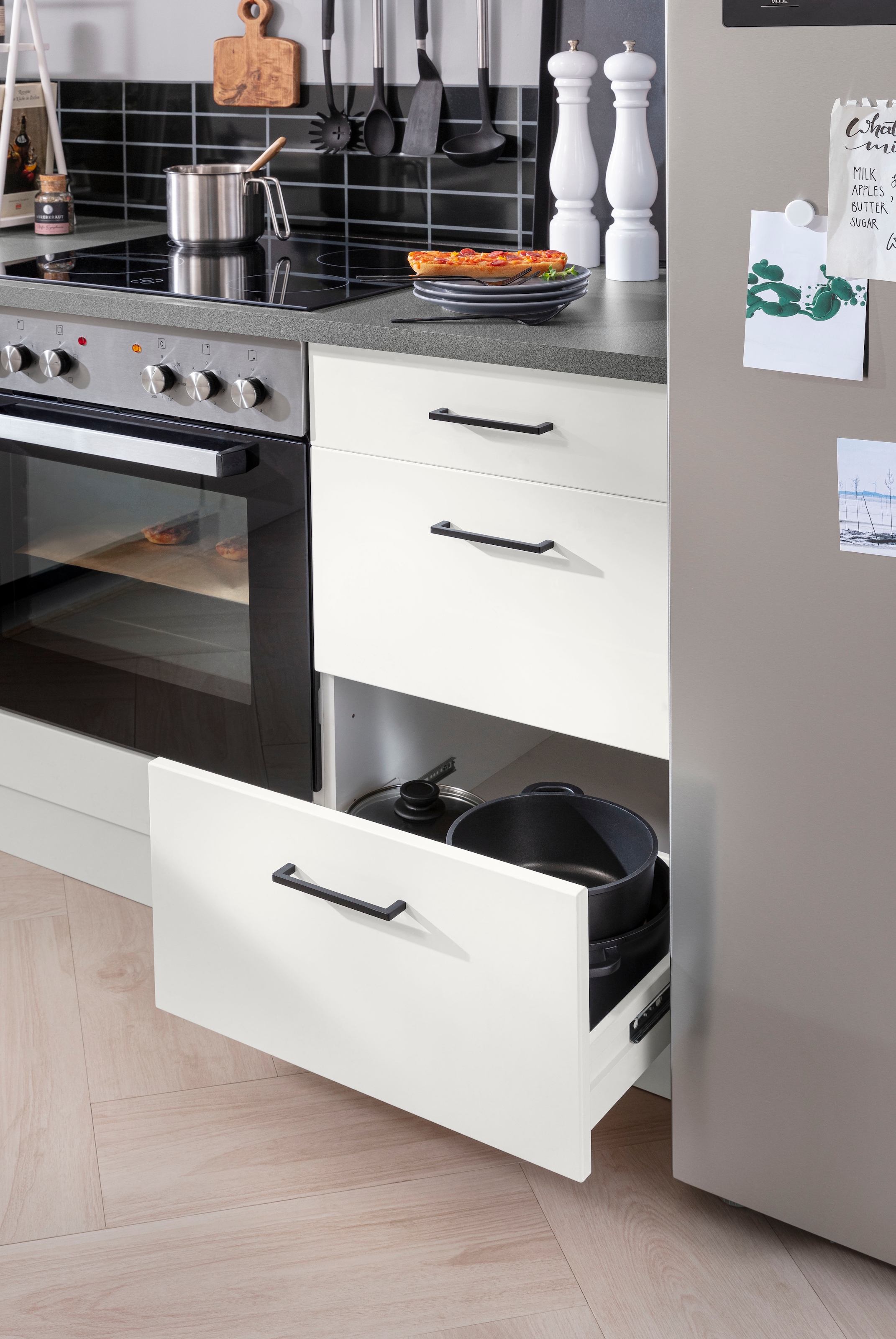 KOCHSTATION Winkelküche »KS-Trier«, ohne E-Geräte, Stellbreite 220/220 cm