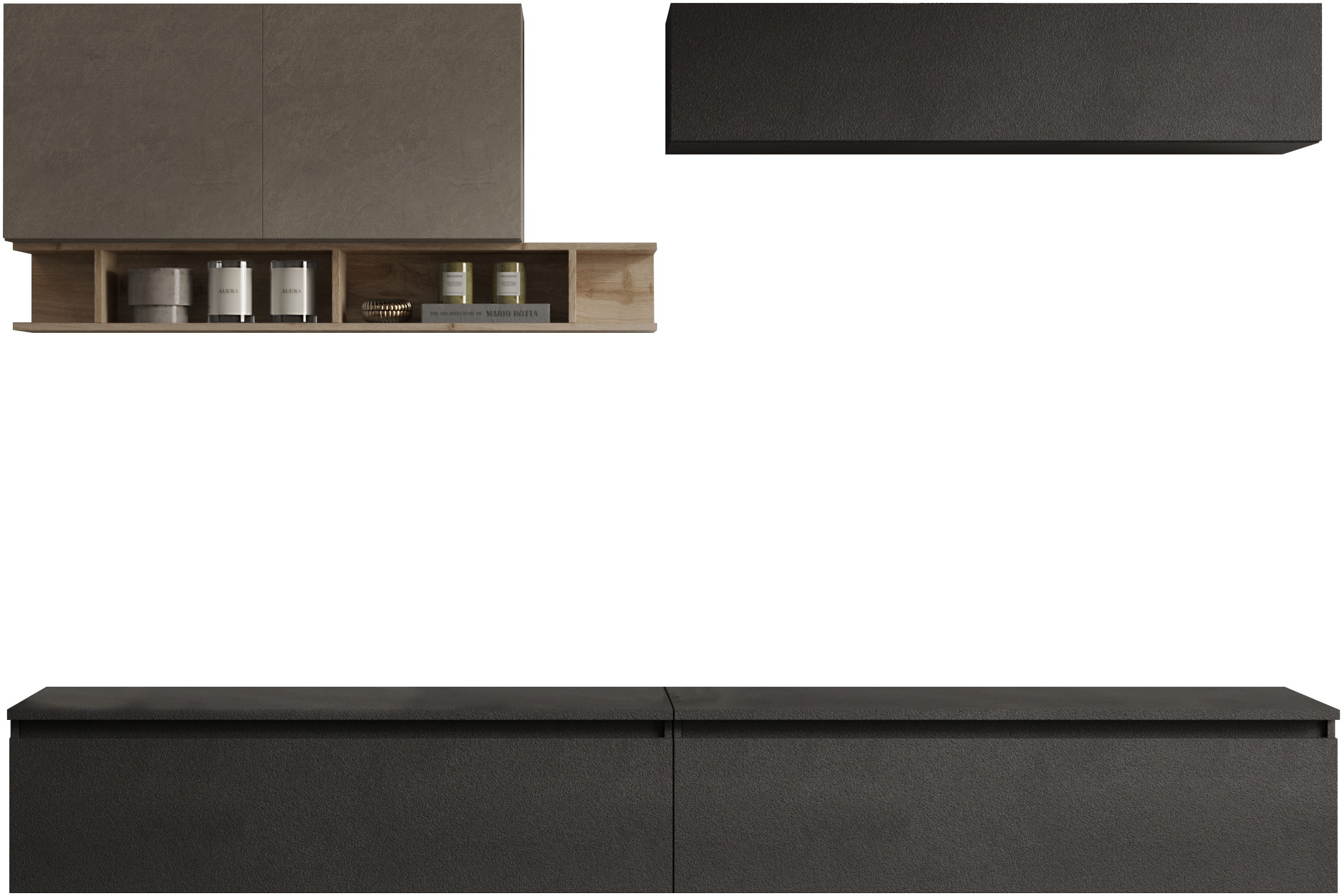 INOSIGN Wohnwand "INFINITY, 6tlg. Breite 276 cm, Höhe variabel, Schrankwand günstig online kaufen