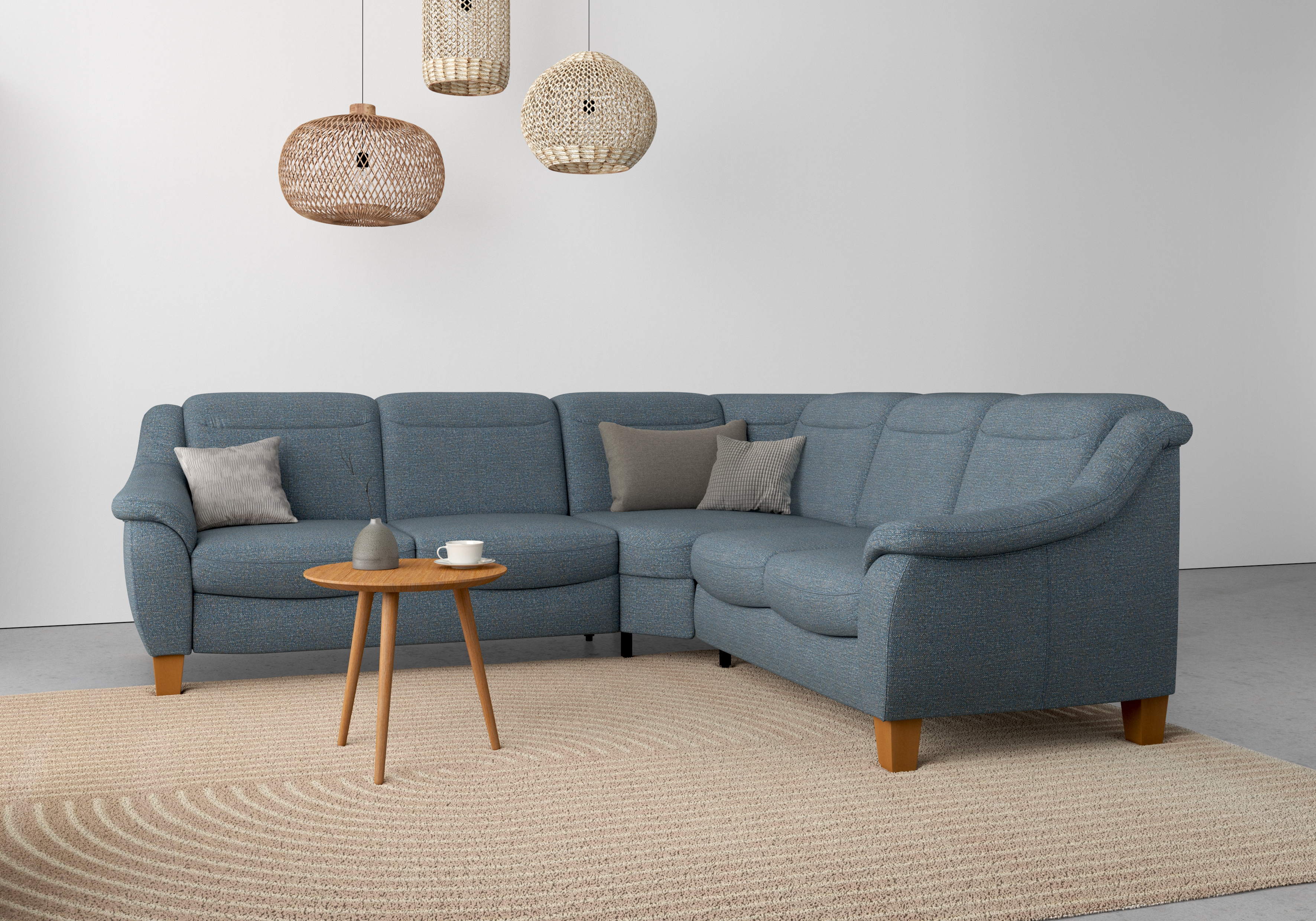 OTTO home Ecksofa "Caldera L-Form" Federkern, optional Kopfteilverstellung, Schlaffunktion & Bettkasten