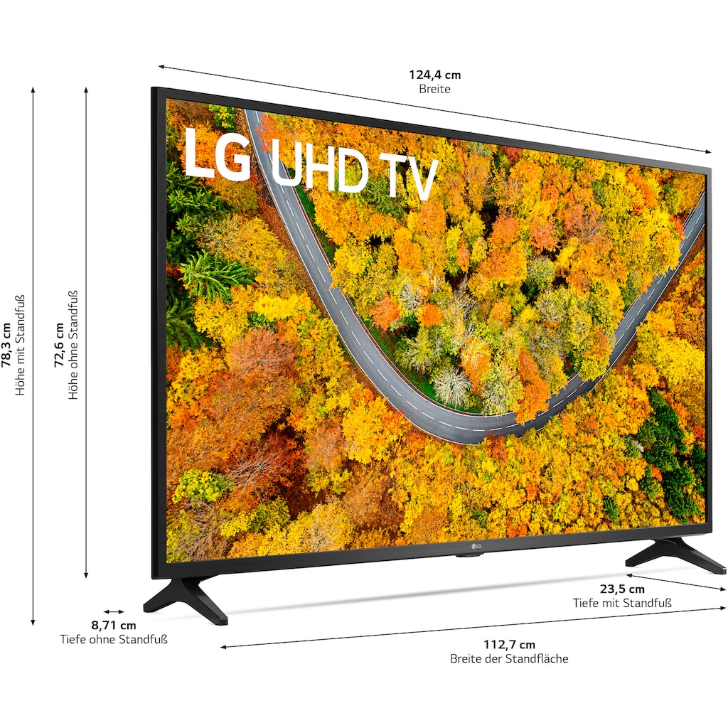 LG LCD-LED Fernseher »55UP75009LF«, 139 cm/55 Zoll, 4K Ultra HD, Smart-TV, LG Local Contrast,HDR10 Pro