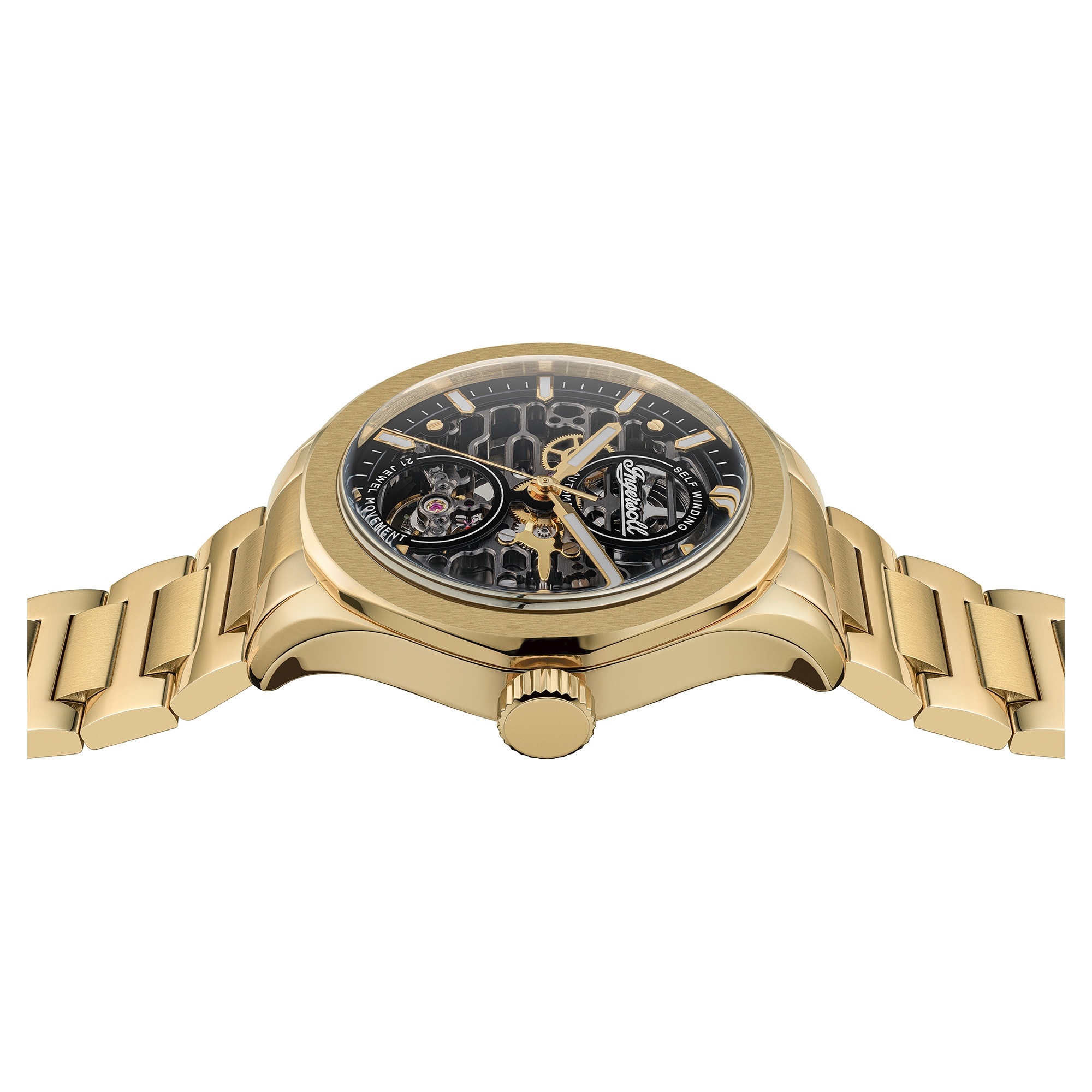 Ingersoll Automatikuhr »The Bronc« Armbanduhr, Herrenuhr, Mechanische Uhr, Edelstahlarmband, analog