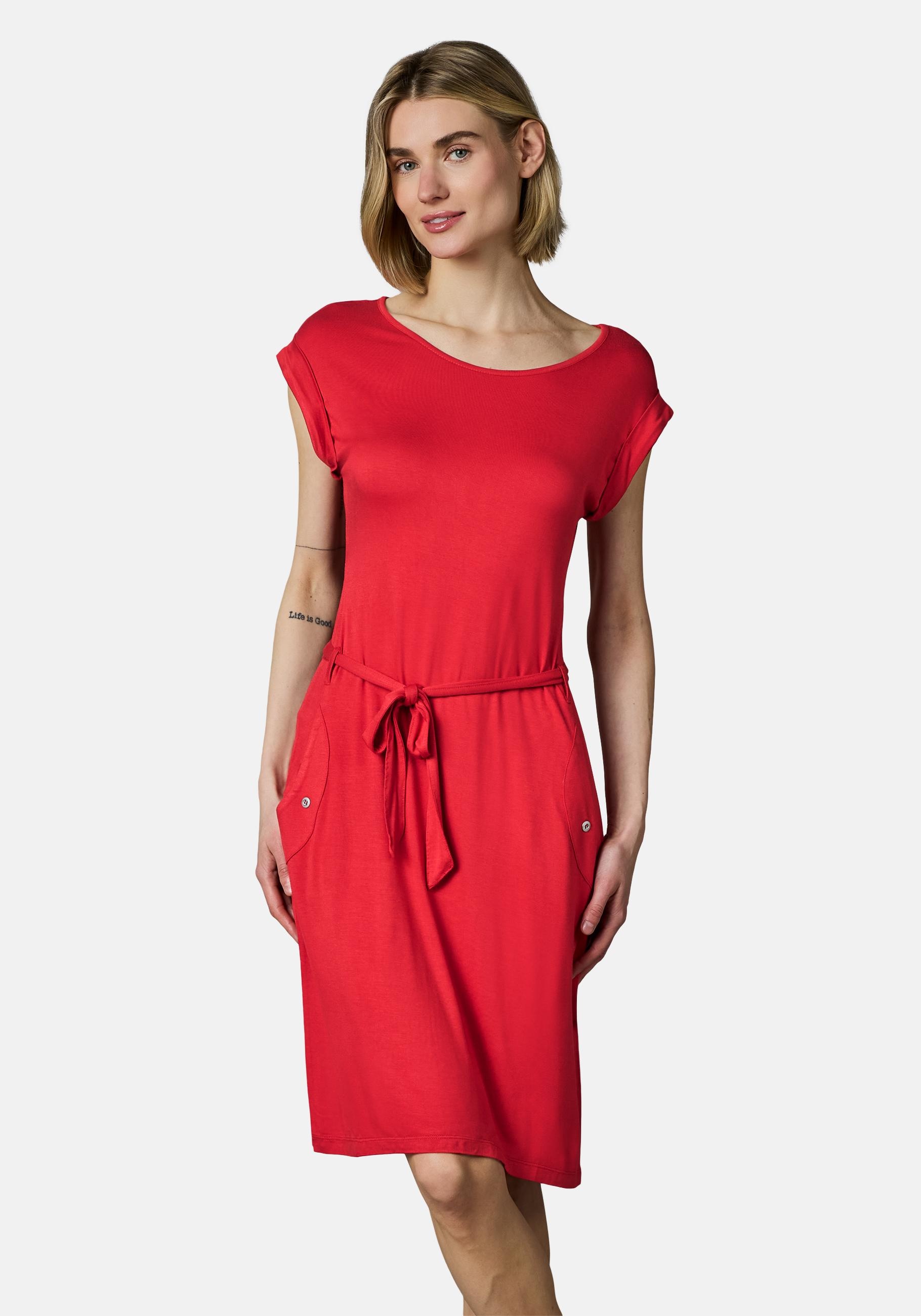Ragwear Sommerkleid "Taggien" Eingrifftaschen Knielanges, leichtes Midikleid