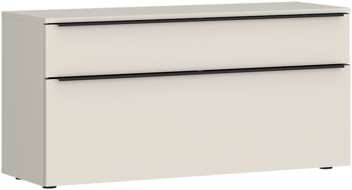 TOM TAILOR HOME Lowboard "COLOR PUZZLE 3 – 1 Klappe 1 Schublade mit farbigem Griff und Füßen" Kommode, Breite 110 cm,mit Klappe und Schublade, viel Stauraum