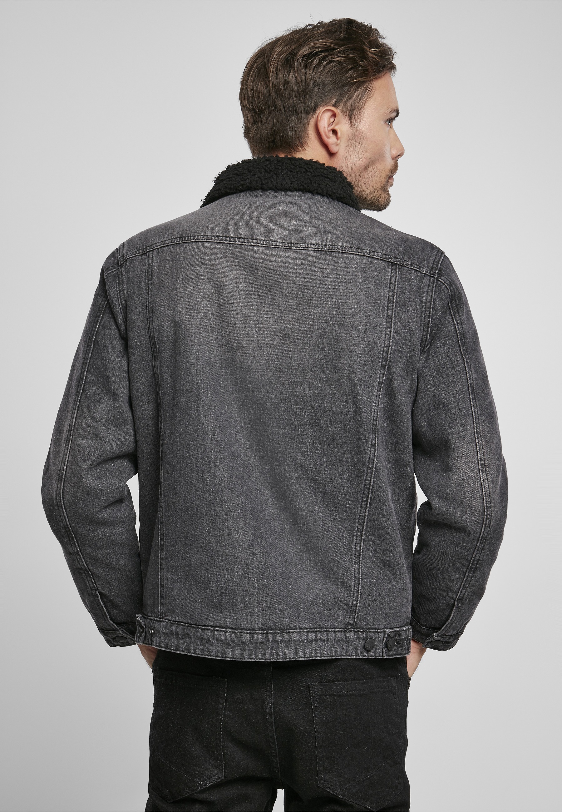 Brandit Allwetterjacke »Brandit Herren Sherpa Demin Jacket« 1 Stk. tlg. ohne Kapuze