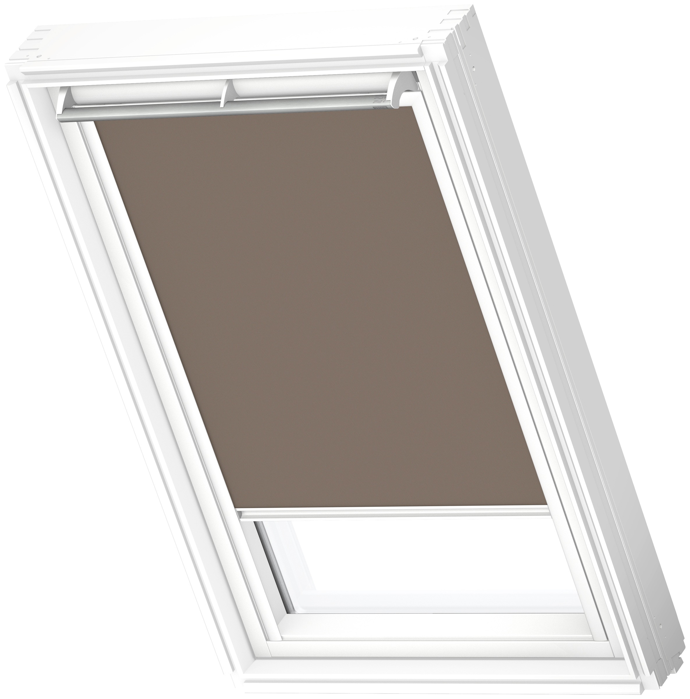 VELUX Verdunklungsrollo "DKL Y43 4574S", verdunkelnd, Verdunkelung, ohne Bohren, in Führungsschienen, alufarbene Führung