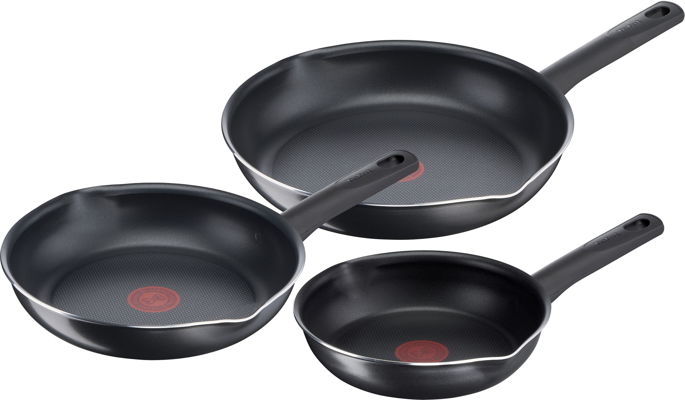 Tefal Pfannen-Set »B56490 Day By Day On«, Aluminium, (Set, 3 tlg.),  Antihaft, Thermo-Signal, Ausgießer, alle Herdarten außer Induktion kaufen |  BAUR