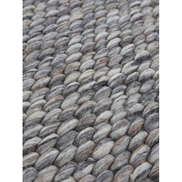carpetfine Wollteppich »Sina«, rund, Handweb Teppich, reine Wolle, meliert,  handgewebt, weich & kuschelig auf Rechnung | BAUR