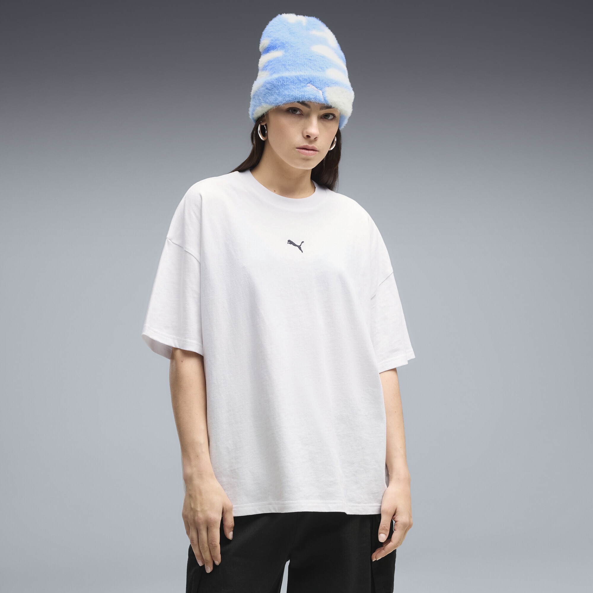 PUMA T-Shirt »Essentials Oversized T-Shirt Damen«
