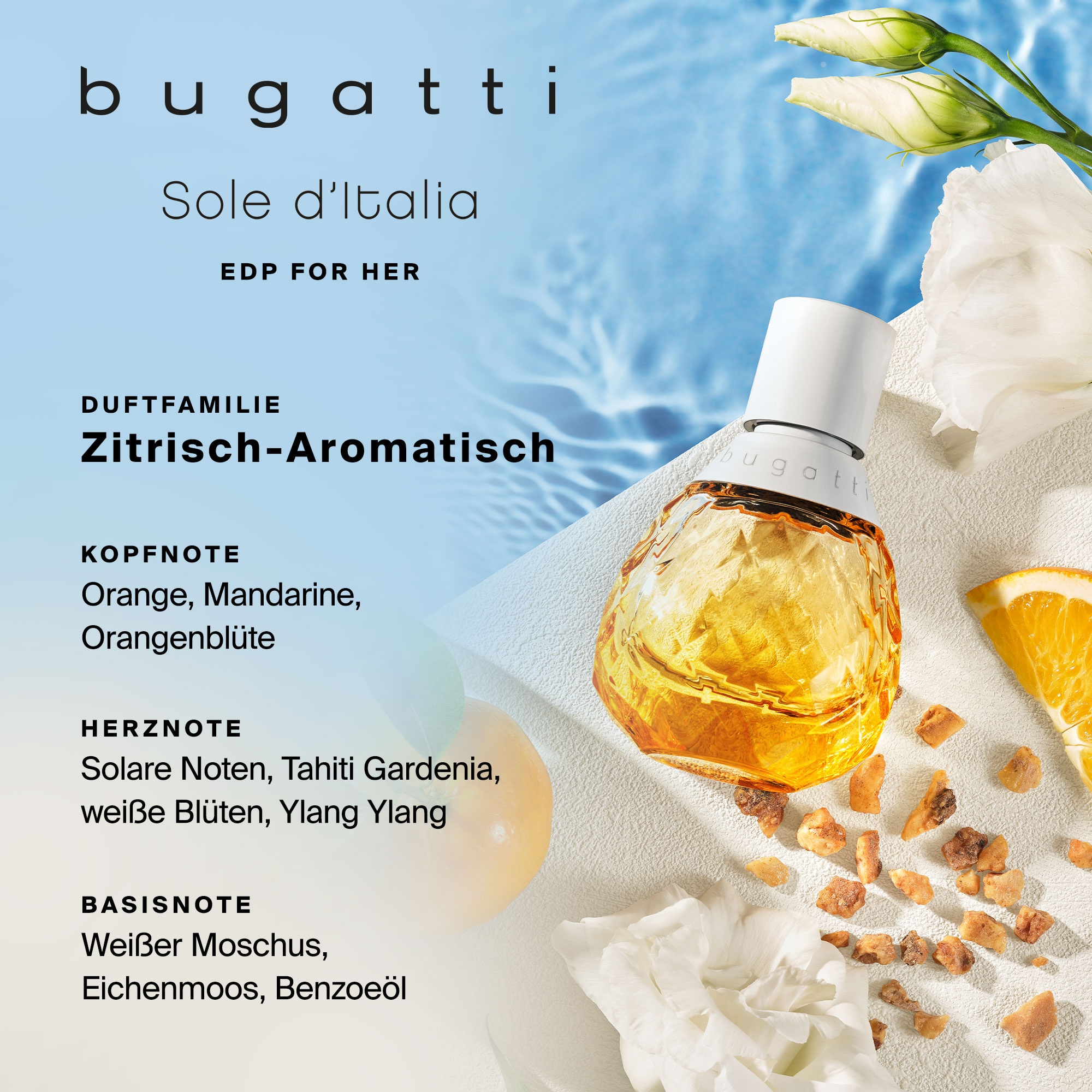 bugatti Eau de Parfum »bugatti Sole d’Italia for her EdP 60 ml«