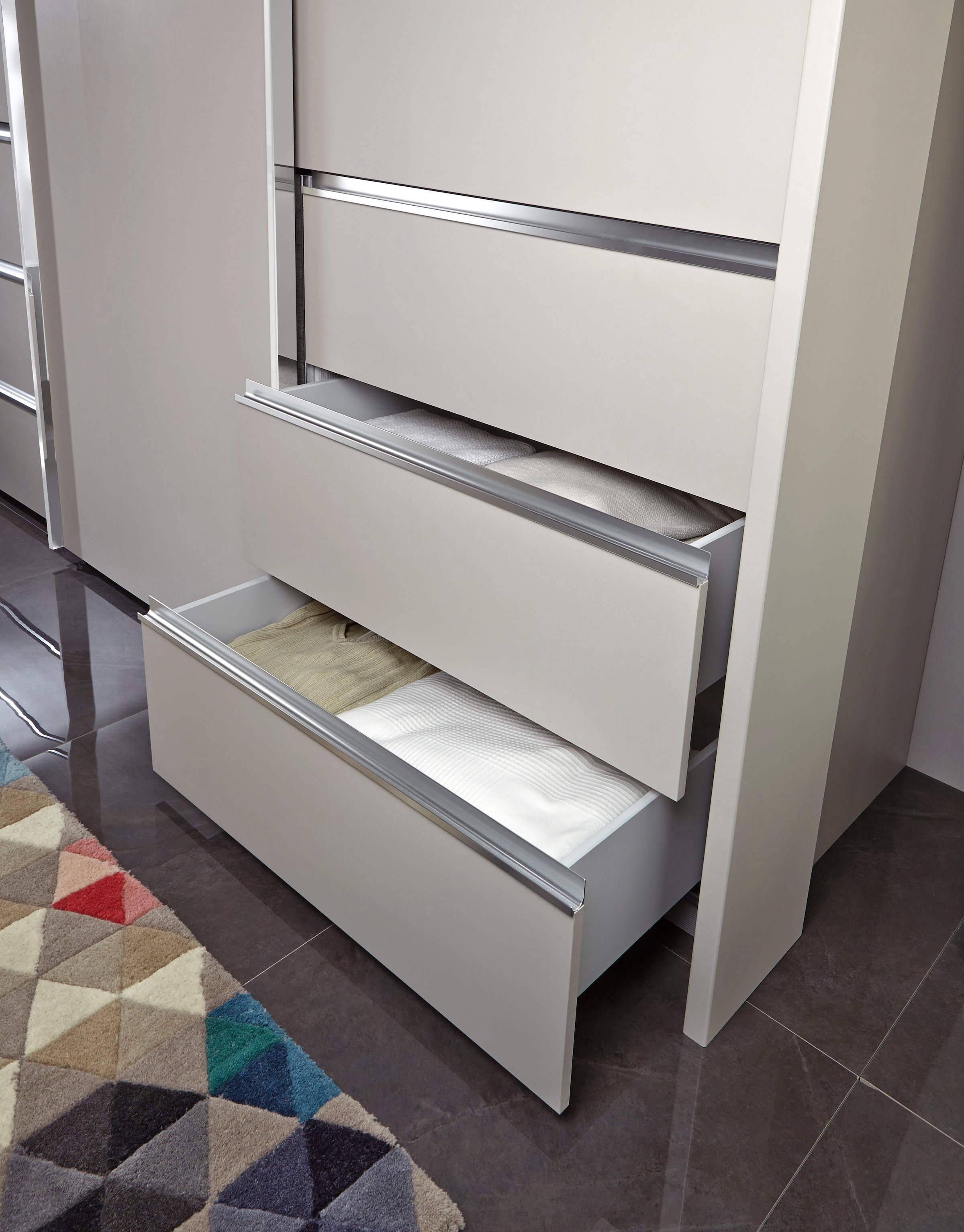 WIEMANN Schwebetürenschrank »Malibu«, Breite 165 cm mit Glasfront