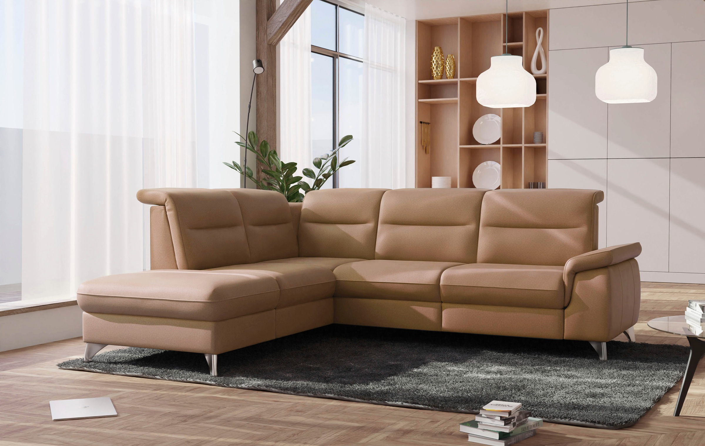 sit&more Ecksofa "Astoria L-Form" wahlweise mit motorischer Relaxfunktion günstig online kaufen