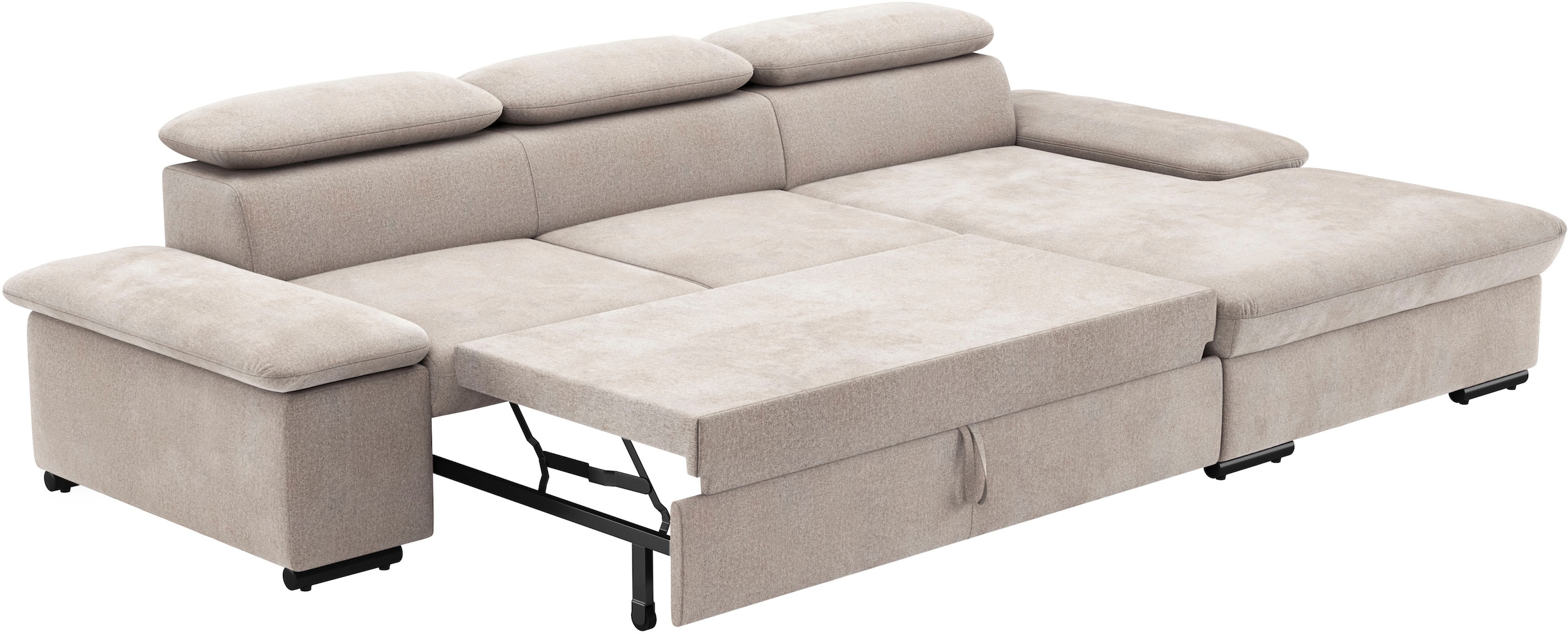 sit&more Ecksofa »Alcudia L-Form«, wahlweise mit Bettfunktion