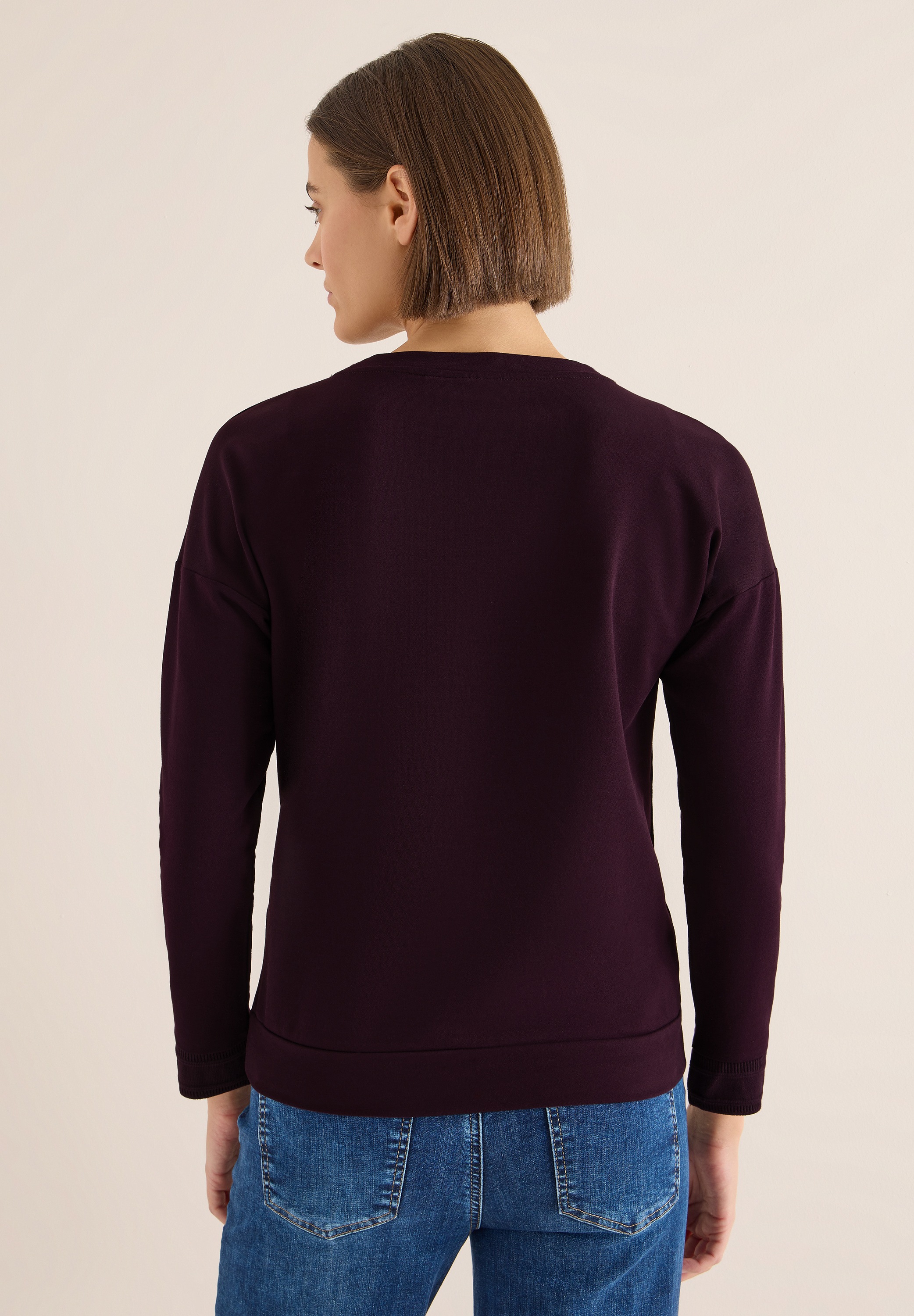 Cecil Langarmshirt Rundhalsausschnitt günstig online kaufen