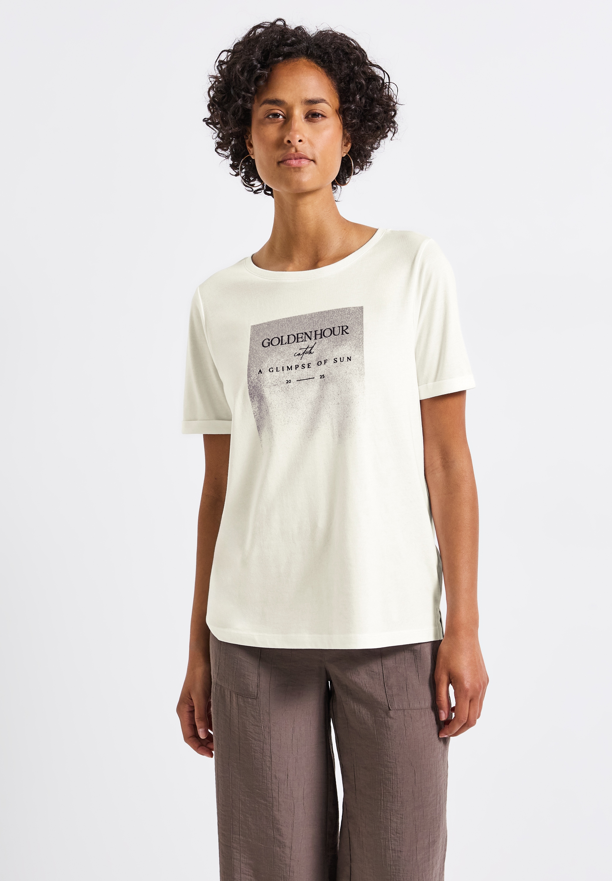 STREET ONE T-Shirt, mit U-Boot-Ausschnitt günstig online kaufen