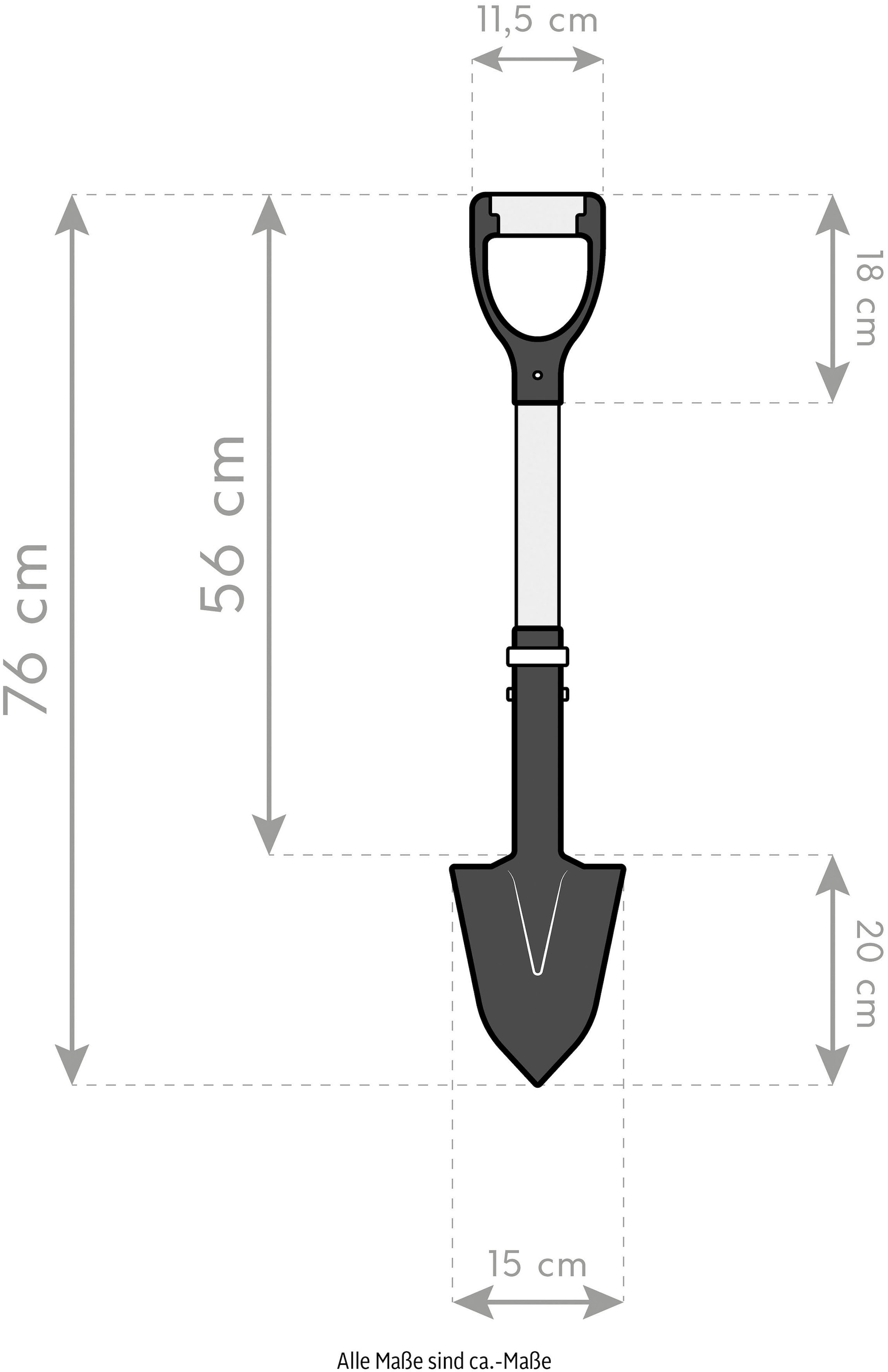 Spear Head Spade Spaten »Spear Head XS«, 76 cm, Schaufelblatt aus hochwertig  verarbeitetem Stahl online bestellen | BAUR | Spaten