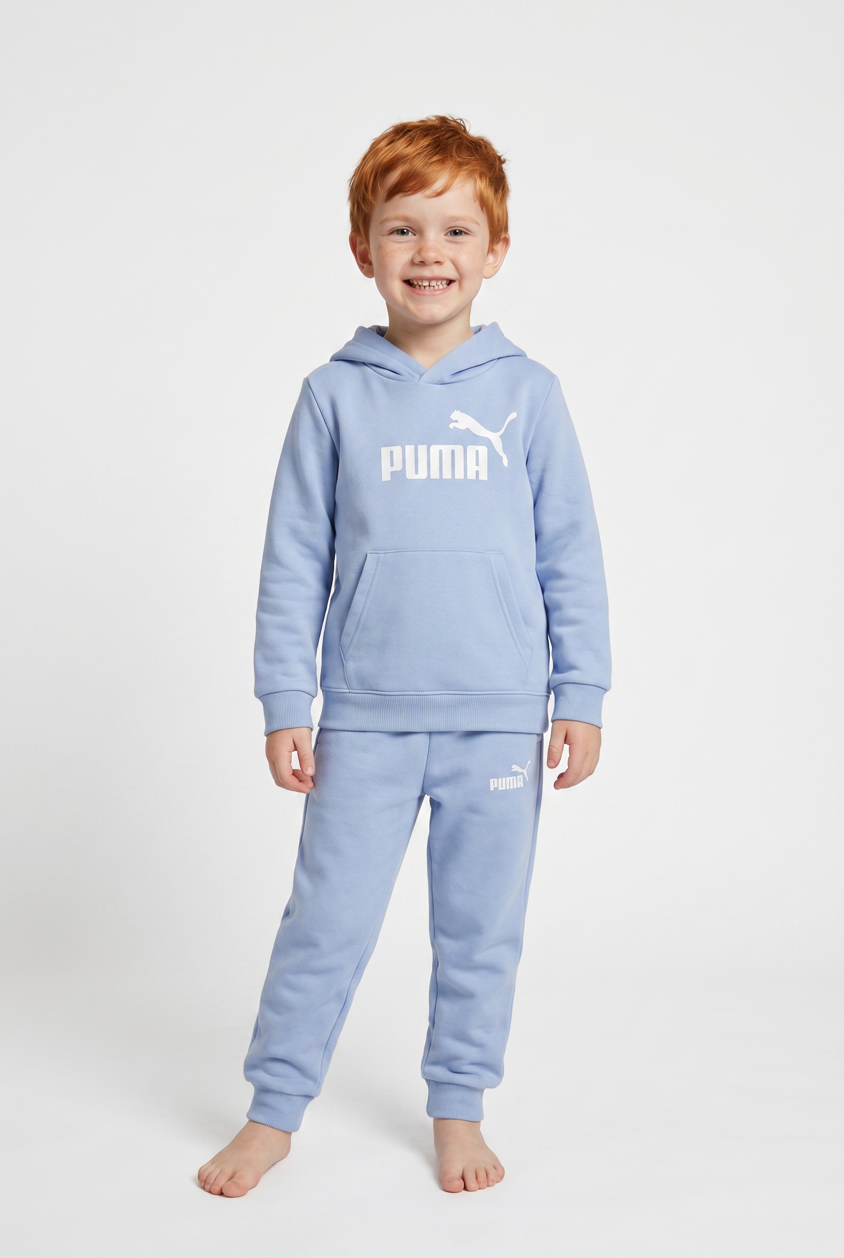 PUMA Trainingsanzug "ESS NO1 LOGO SWEAT SUIT FL PS" 2 mit Kapuze, bequeme Passform
