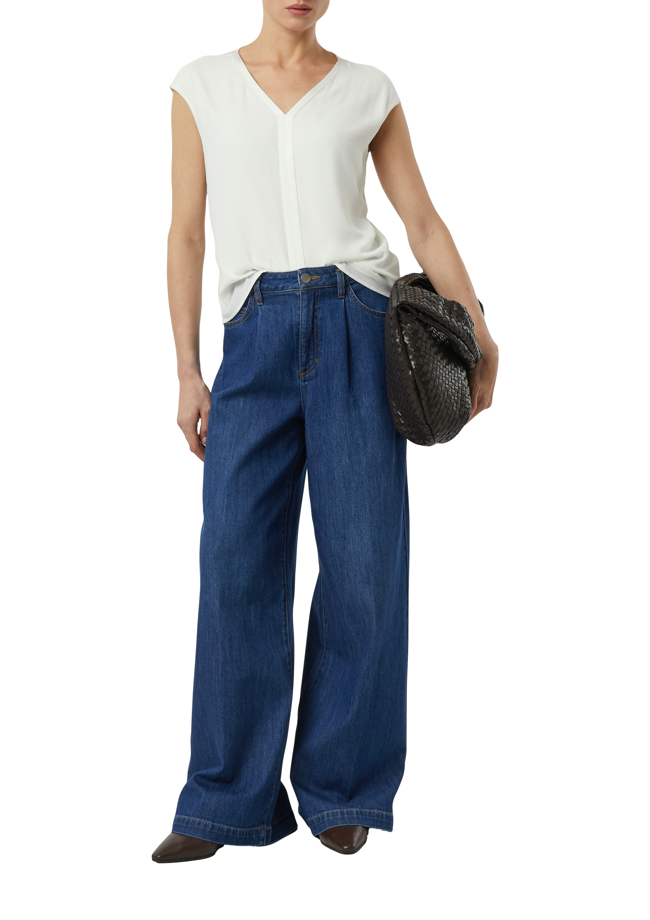 Comma Blusenshirt mit V-Ausschnitt, ärmellos günstig online kaufen