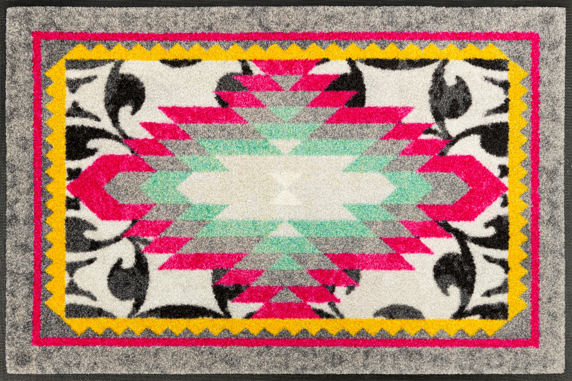 wash+dry by Kleen-Tex Fußmatte "Tribal Pop" rechteckig 7 mm Höhe auch als L günstig online kaufen