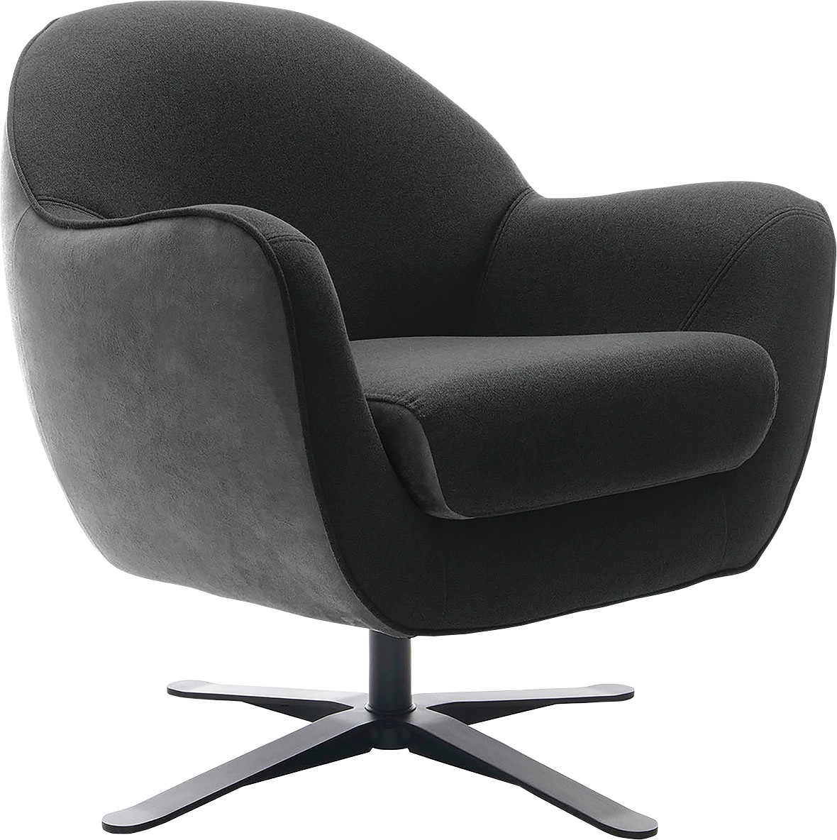 Thumbnail - TRENDMANUFAKTUR Drehsessel "Mira, Loungesessel" in zeitlosem, modernen Stil mit praktischer Drehfunktion