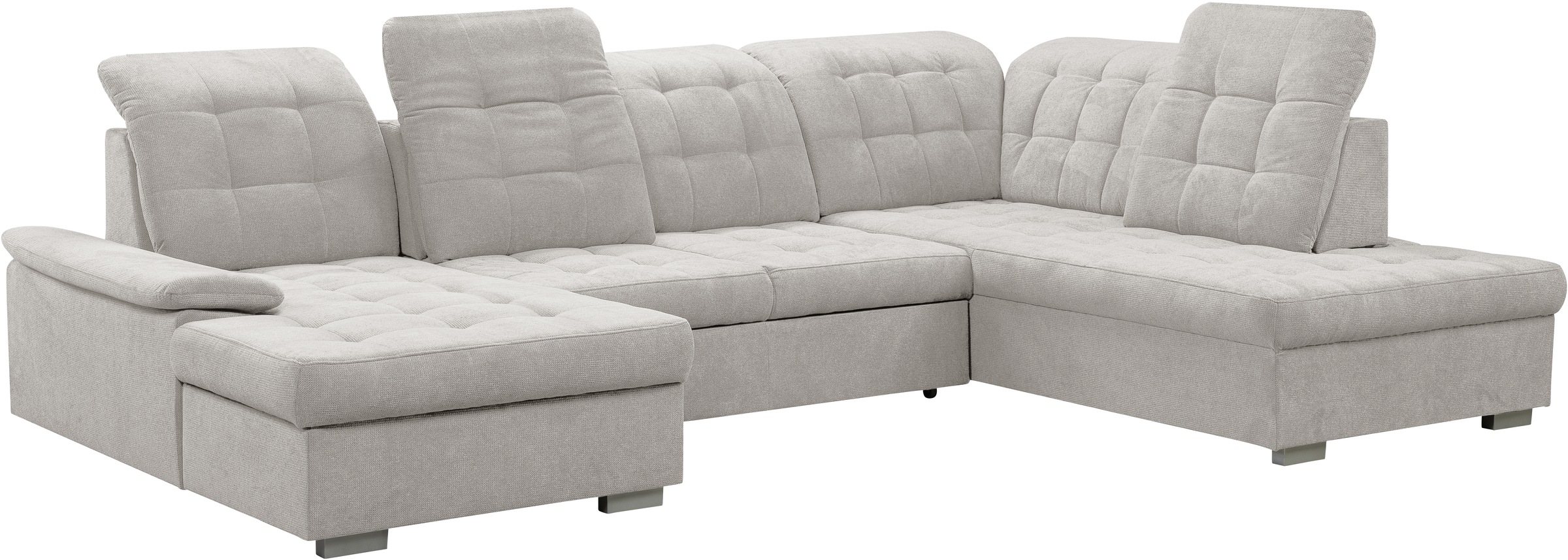 Thumbnail - WERK2 Wohnlandschaft "Kordula-New Multifunktion Couch, Breite 332cm, U-Form" Sofa in U-Form mit Schlaffunktion & Bettkas...